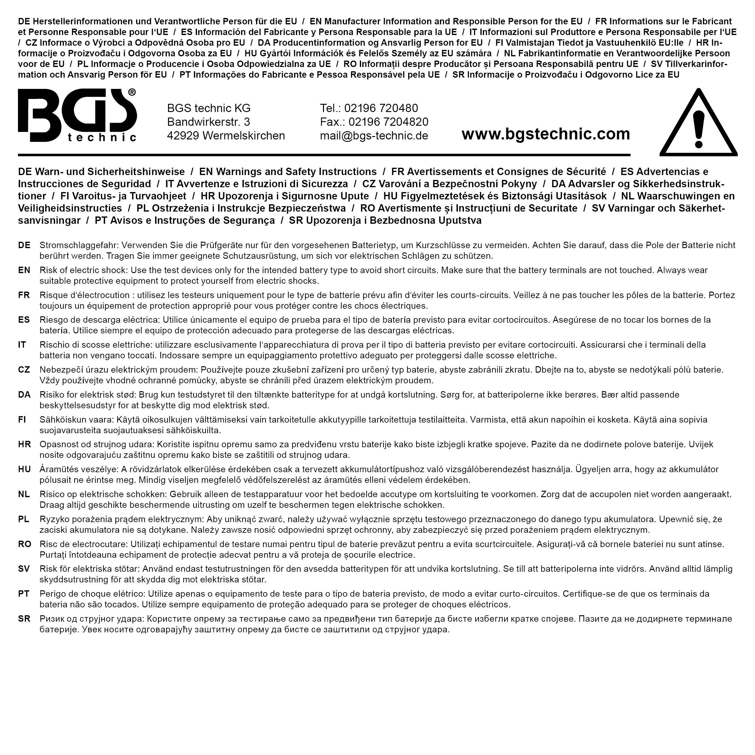 BGS technic Batterie-Rundpolklemmen-Sortiment
