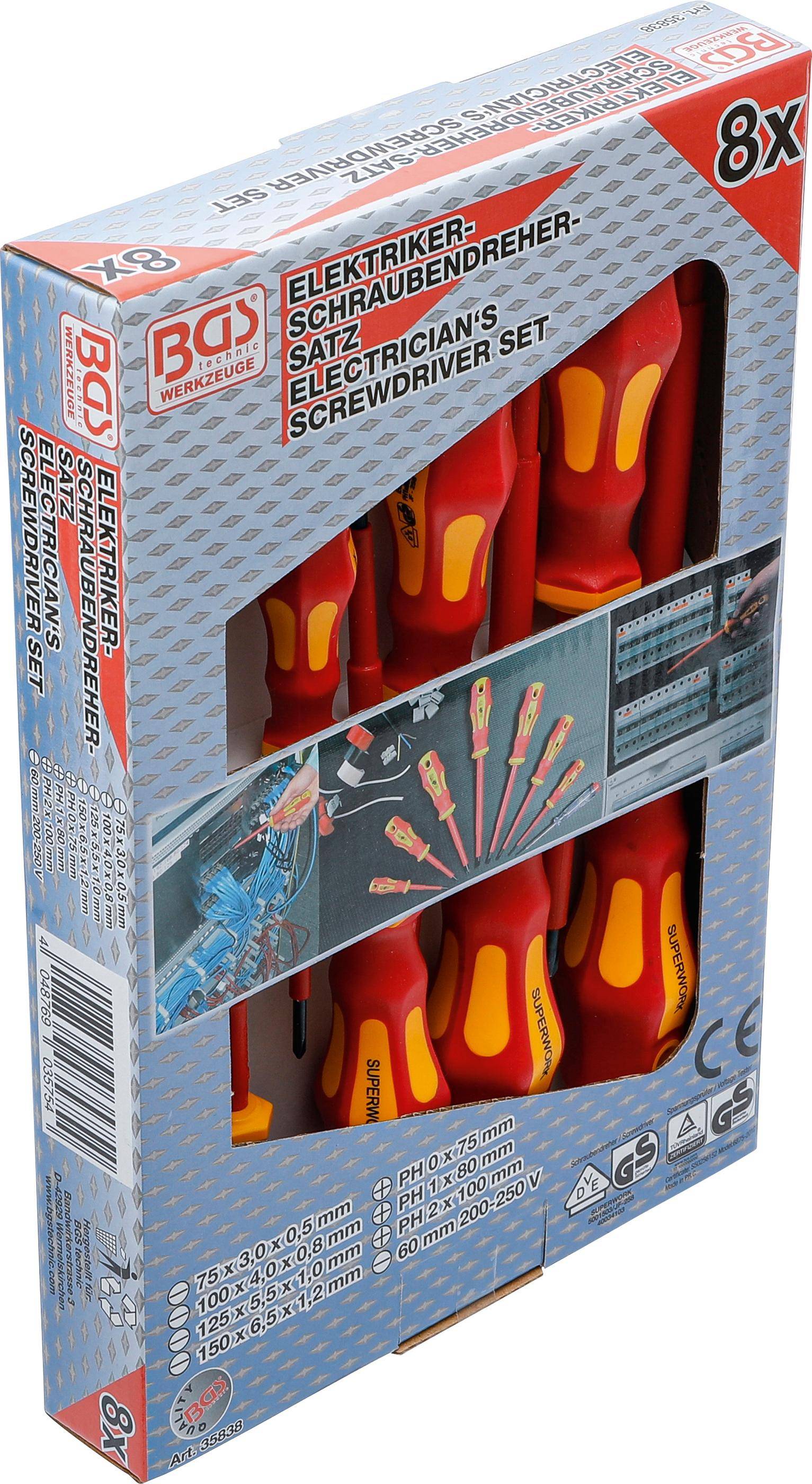 BGS technic VDE-Schraubendreher-Satz | 8-tlg.