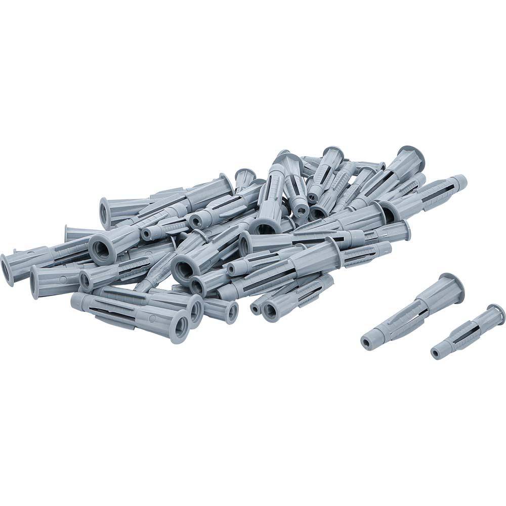 Hohlraumdübel-Sortiment - mit Kragen - Inhalt 30 x 6 mm, 20 x 8 mm