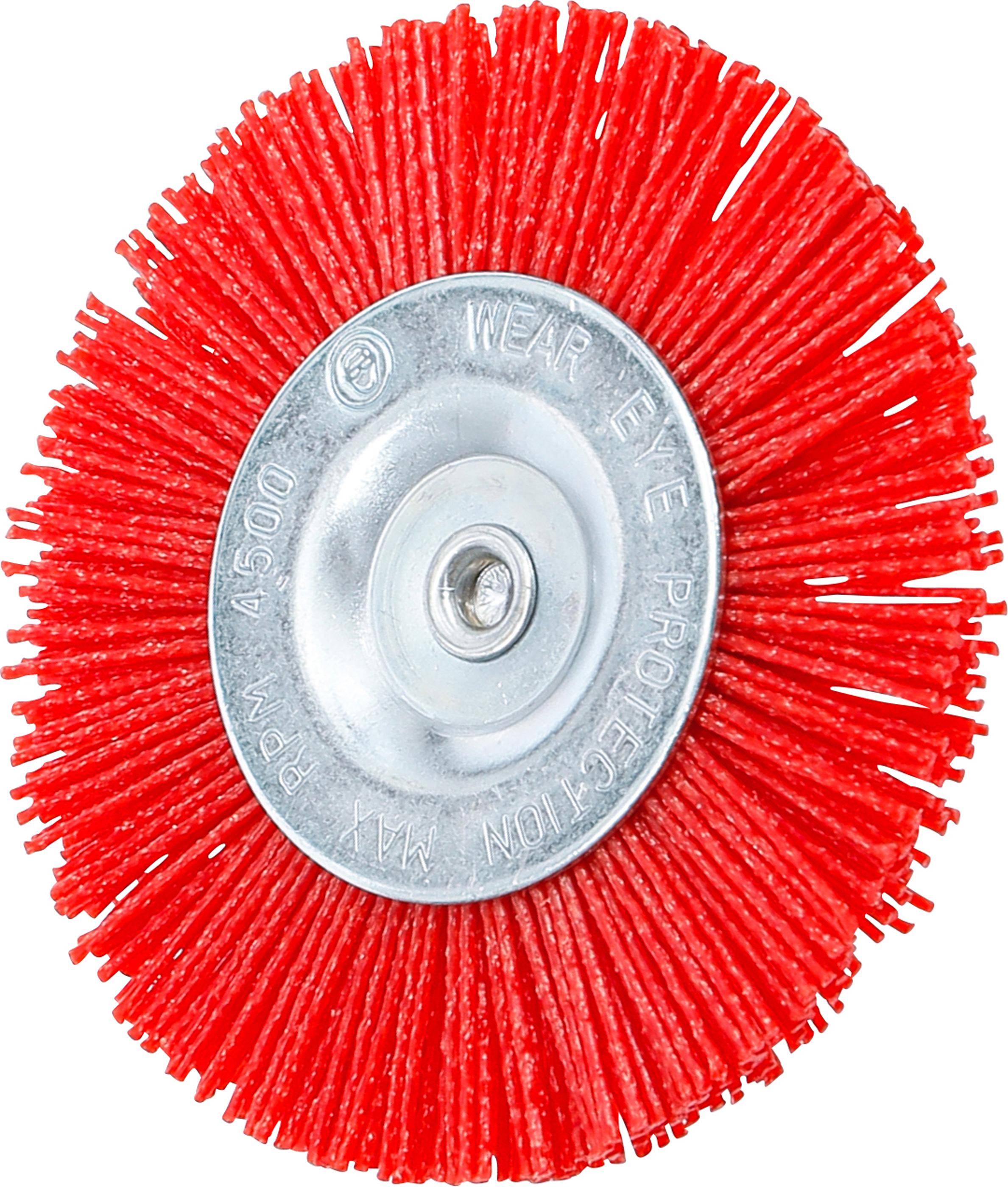 BGS technic Nylonbürste | 100 mm | 6 mm Schaft