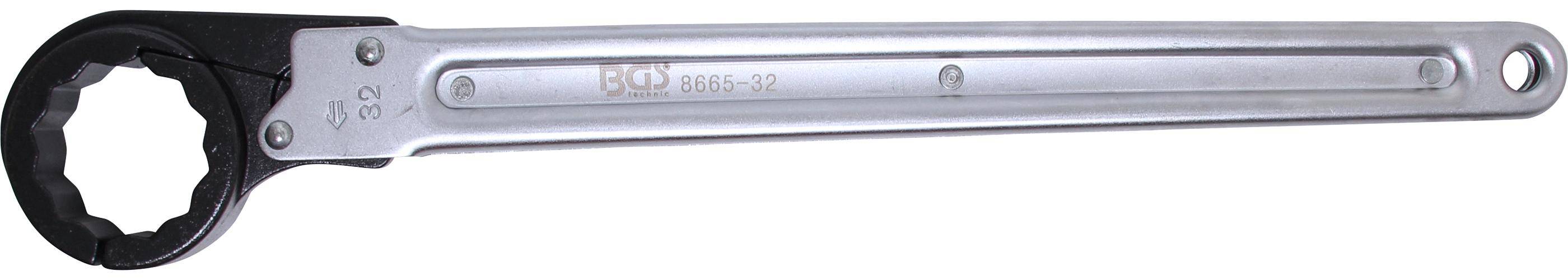 BGS technic Leitungs-Ratschenschlüssel | 32 mm