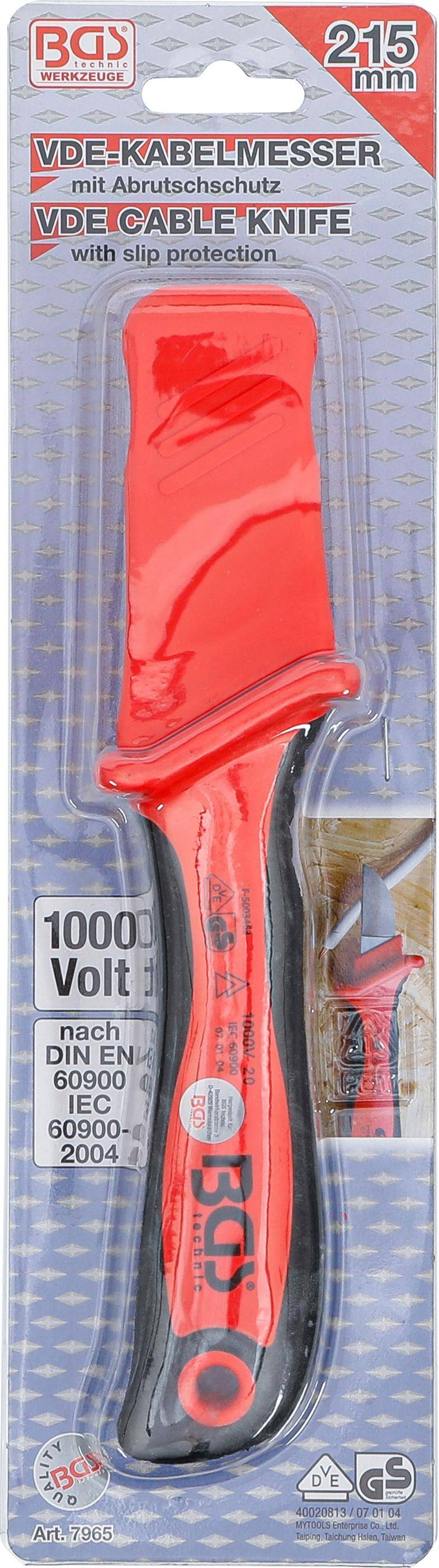 BGS technic VDE-Kabelmesser mit Abrutsch-Schutz