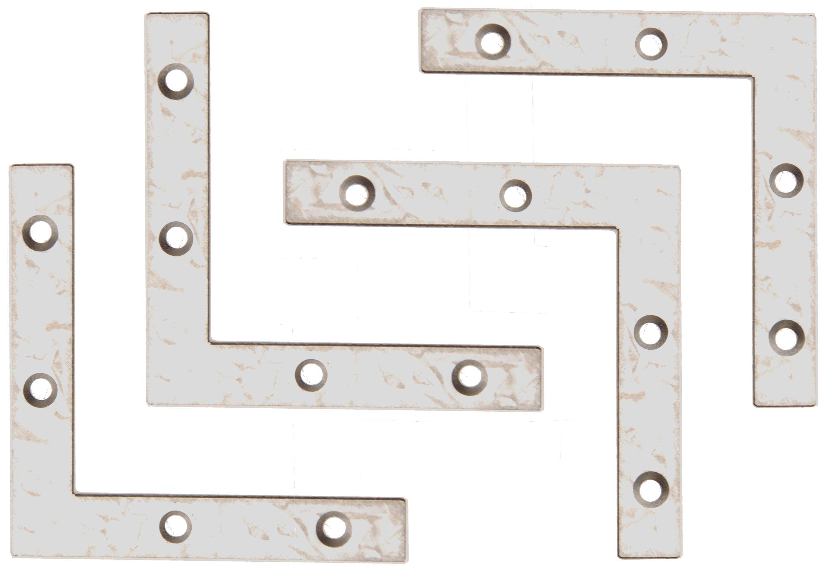 BGS Diy L-Winkel | 75 x 75 x 12 mm | 4-tlg.