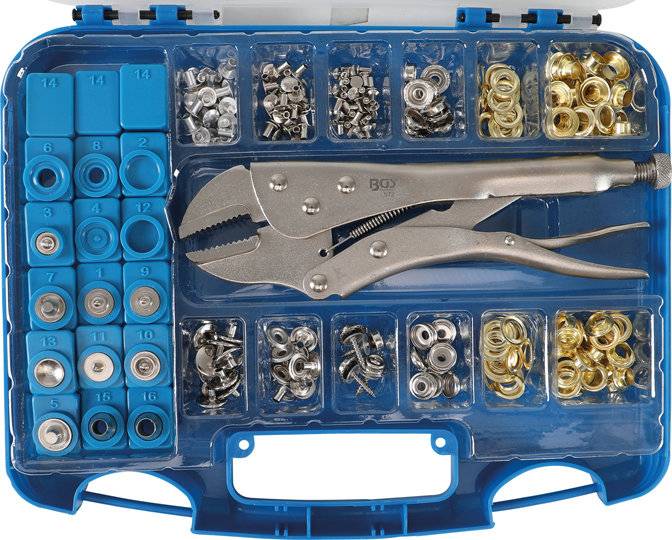 Ösen-Druckknopf-Sortiment 275-tlg.