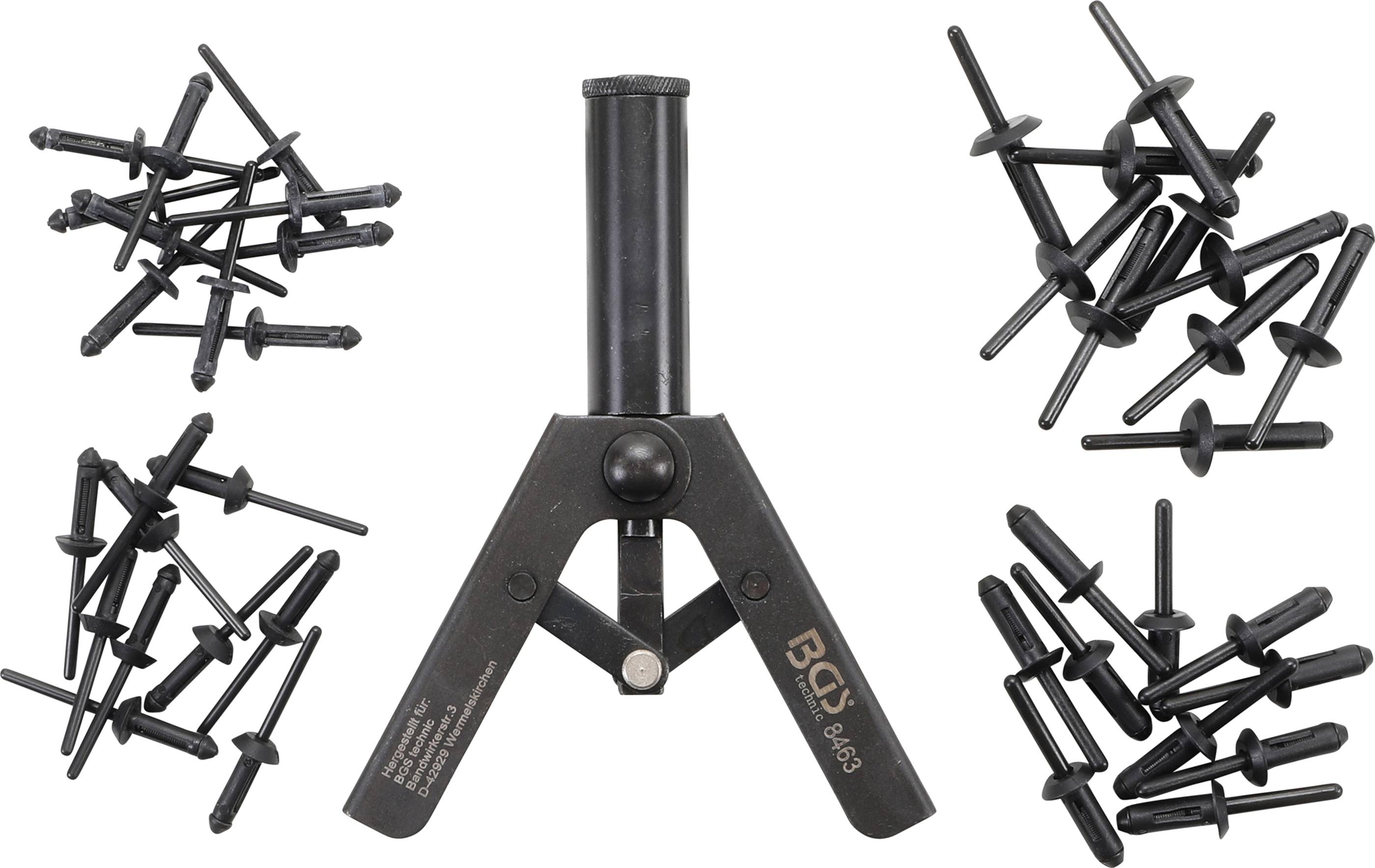 BGS technic Kunststoff-Nietzangen-Satz | 41-tlg.