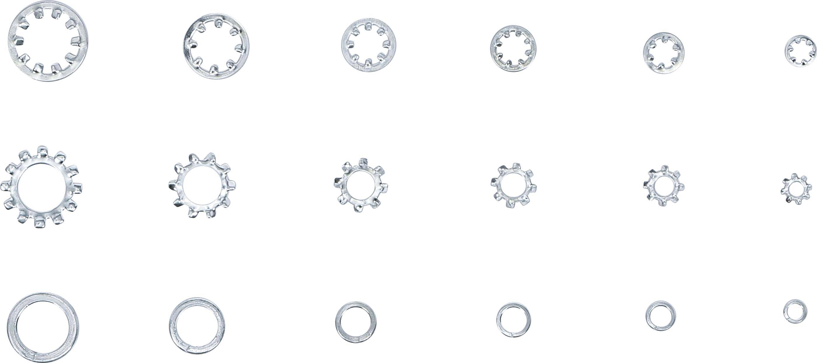 BGS technic Unterlegscheiben-Sortiment | 720-tlg.