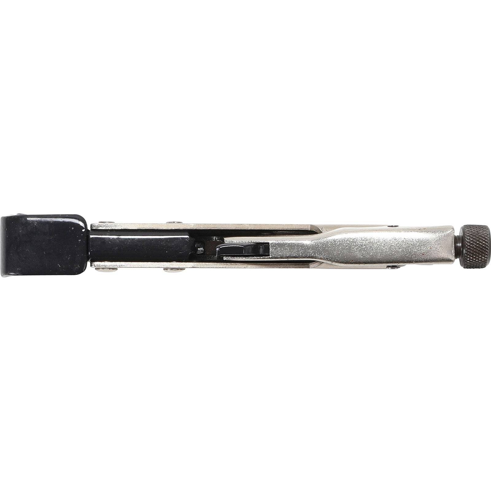 Ein schmaler Fokussierungsanzeigevorrichtung mit einem schwarzen quadratischen Ende und metallischer Oberfläche, die an einem Ende einen gerillten Knopf zur Einstellung aufweist.