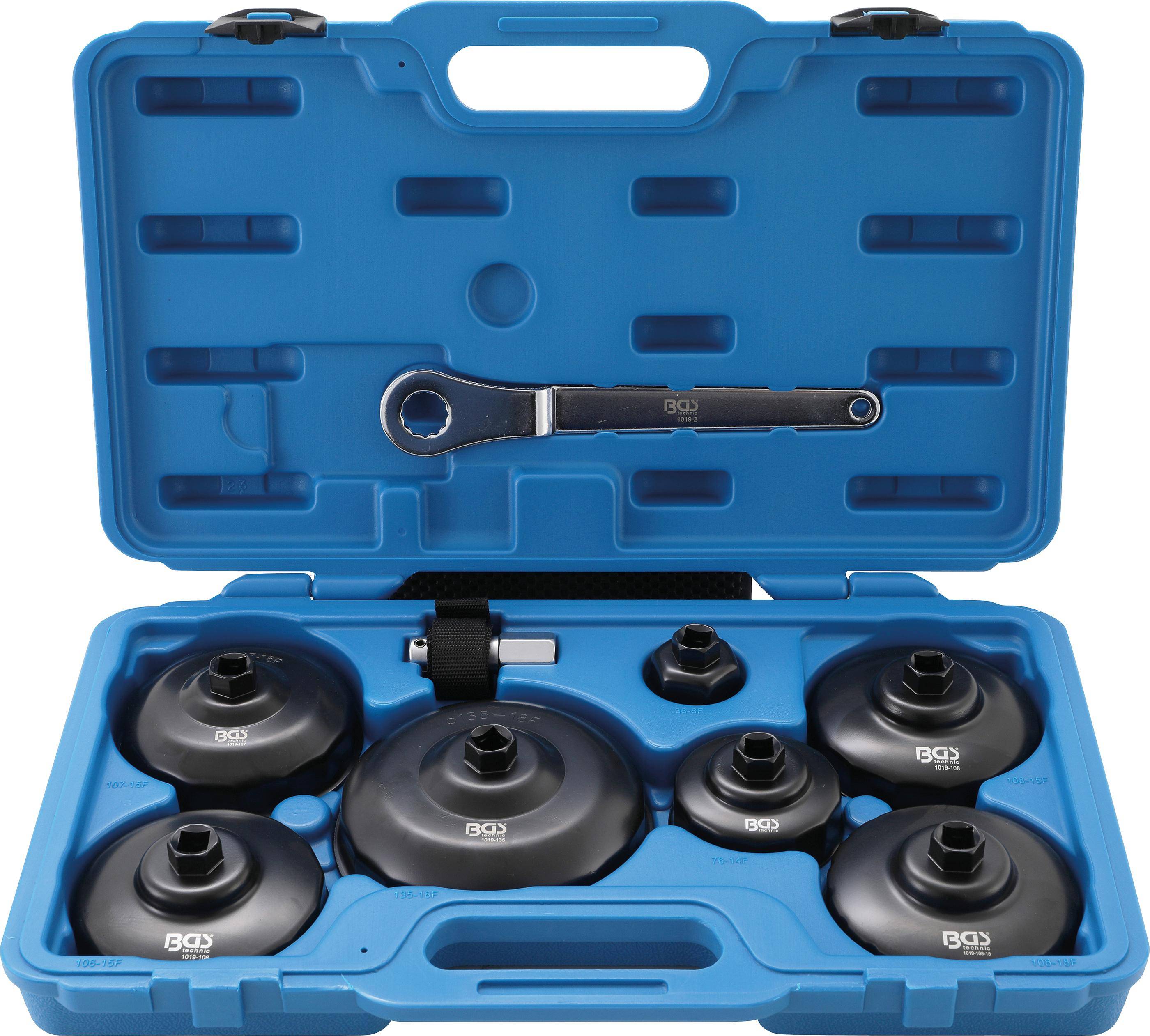 BGS technic Ölfilterschlüssel-Satz | NFZ | 9-tlg.