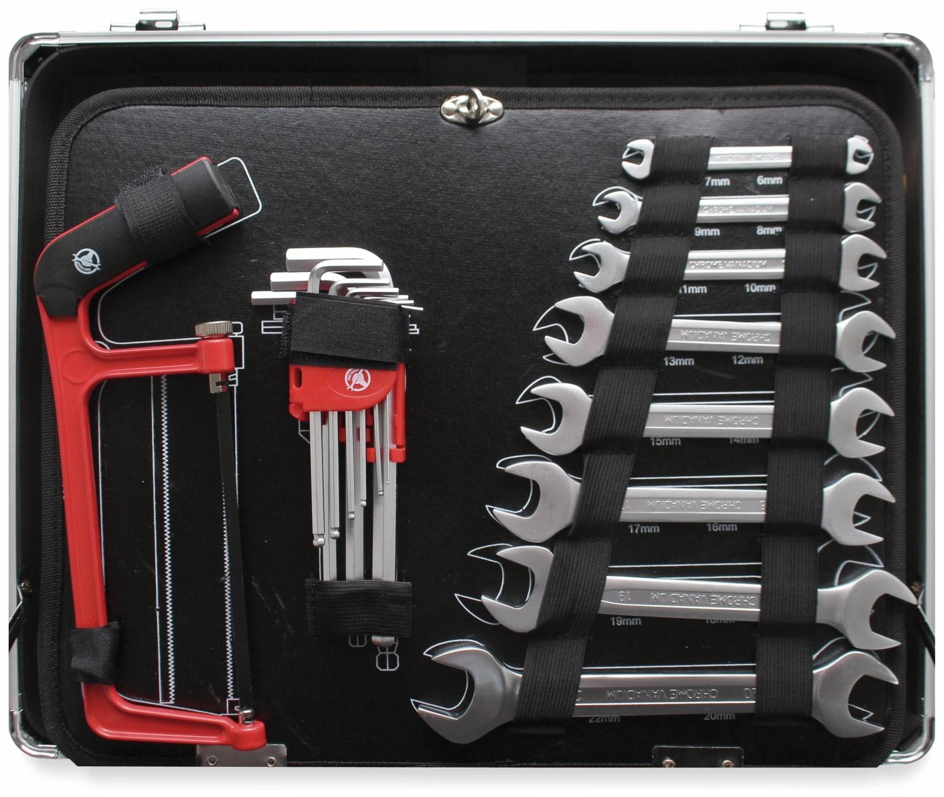 BGS TECHNIC Werkzeug-Satz 2204, im Alukoffer, 129-tlg.