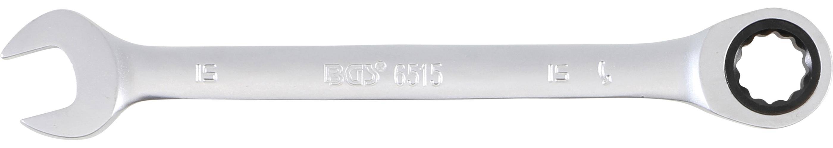 BGS Ratschenring-Maulschlüssel | SW 15 mm