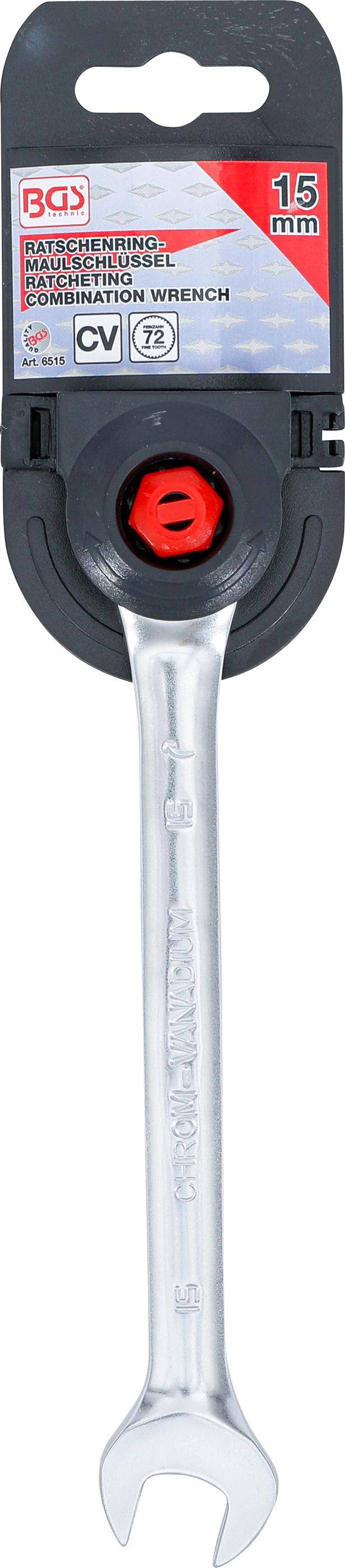 BGS Ratschenring-Maulschlssel | SW 15 mm