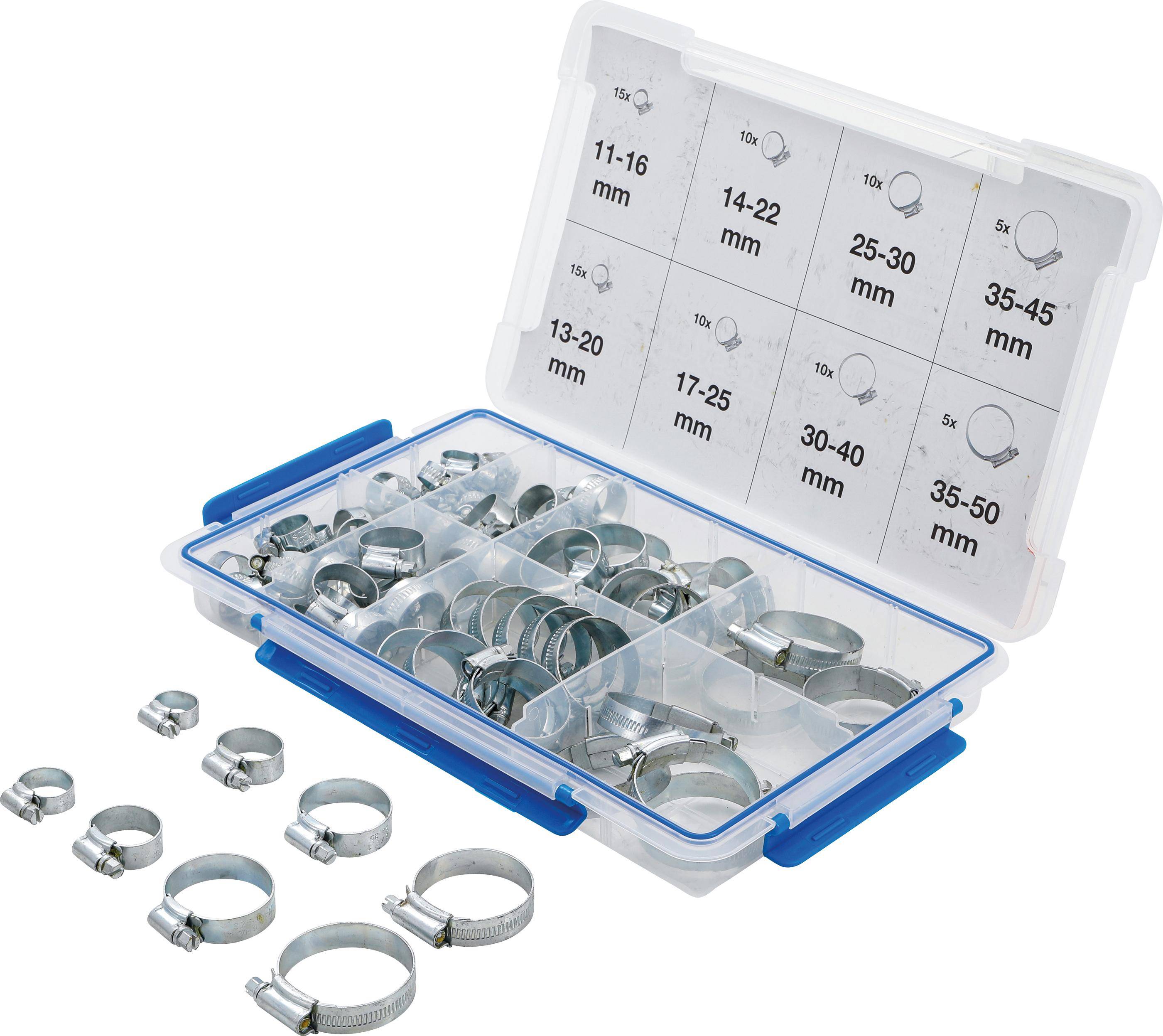 BGS technic Schlauch-Schellen Sortiment | 80-tlg.