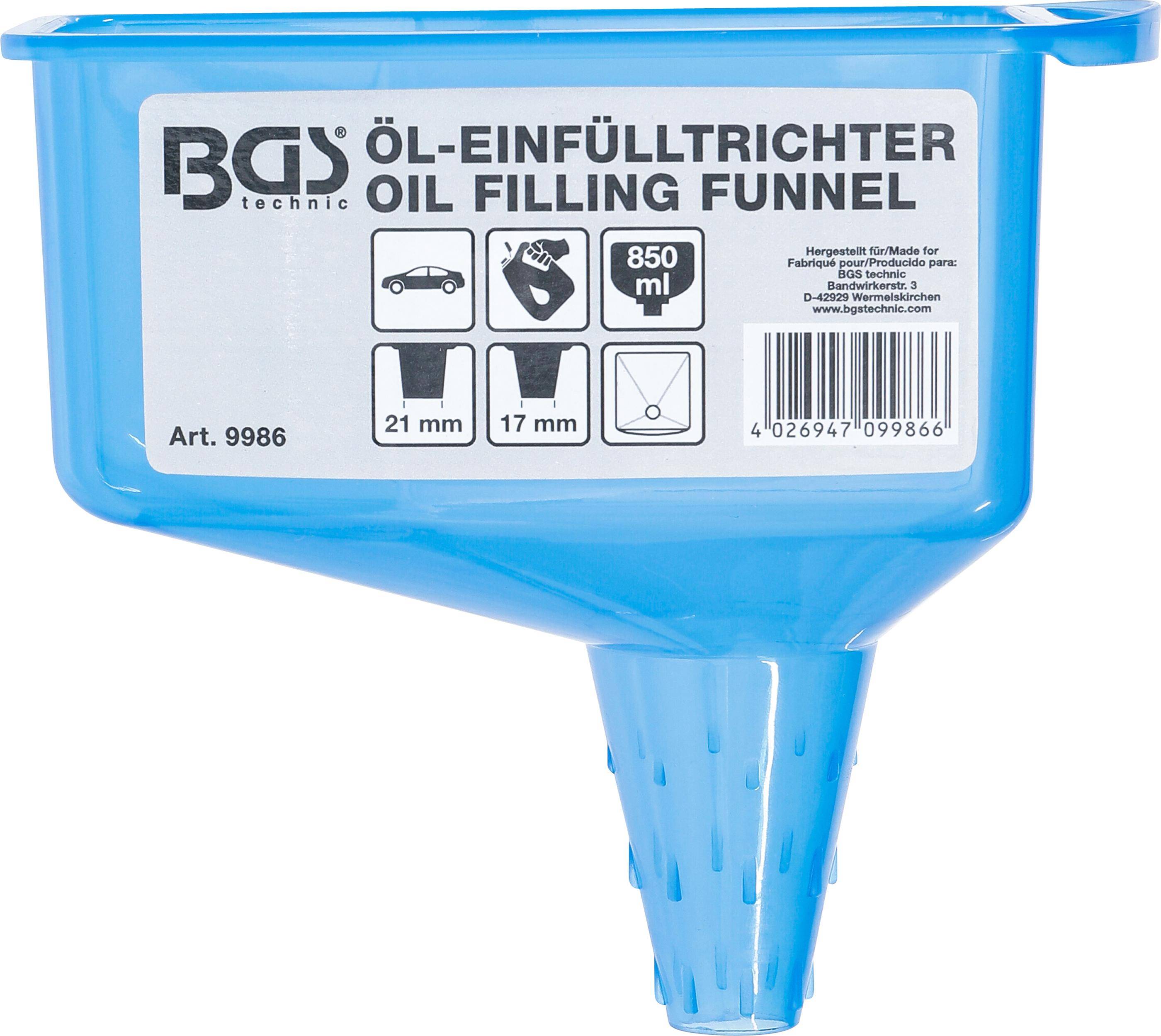 BGS technic Öl-Einfülltrichter | 850 ml Reservoir
