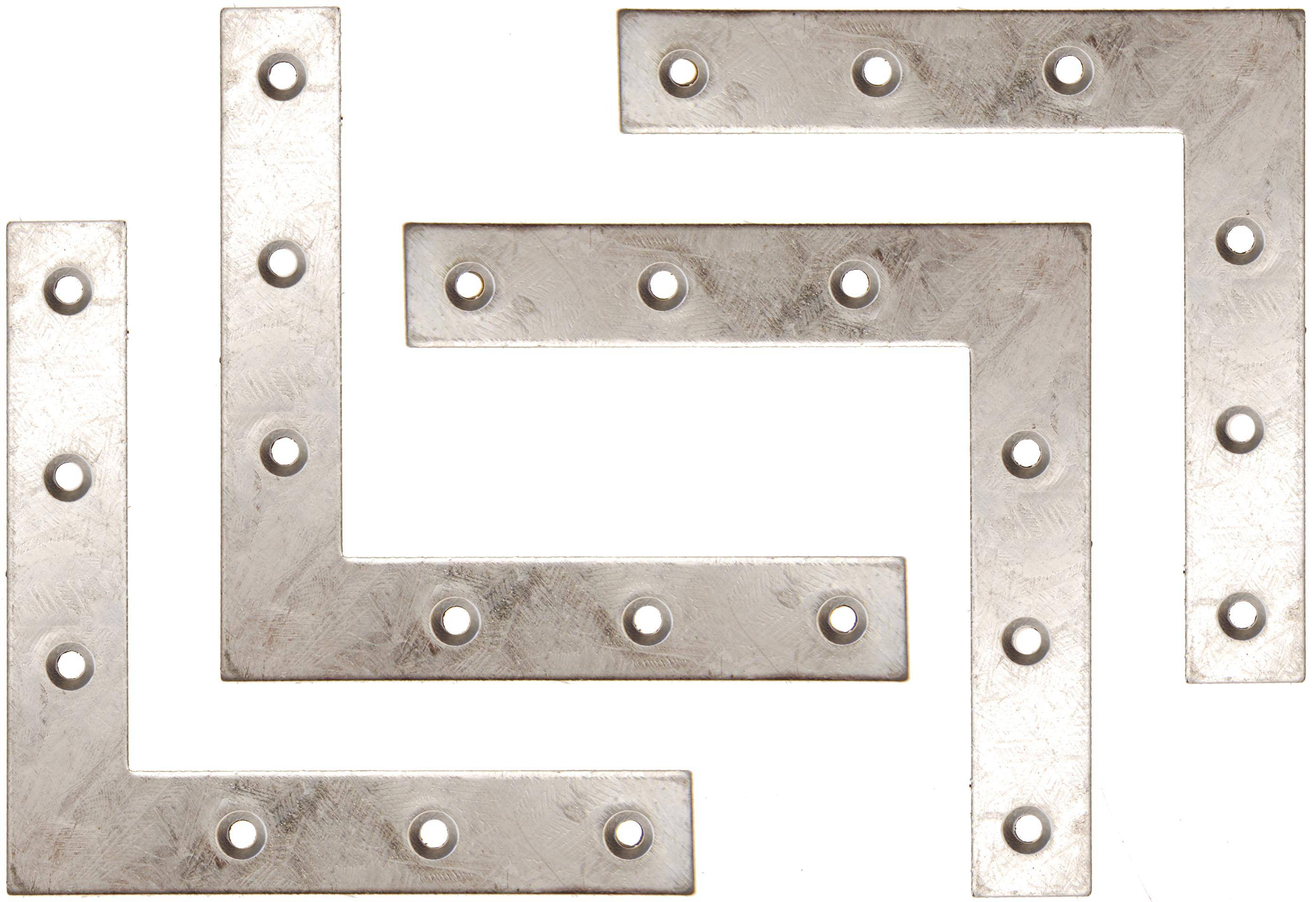 BGS Diy L-Winkel | 100 x 100 x 15 mm | 4-tlg.