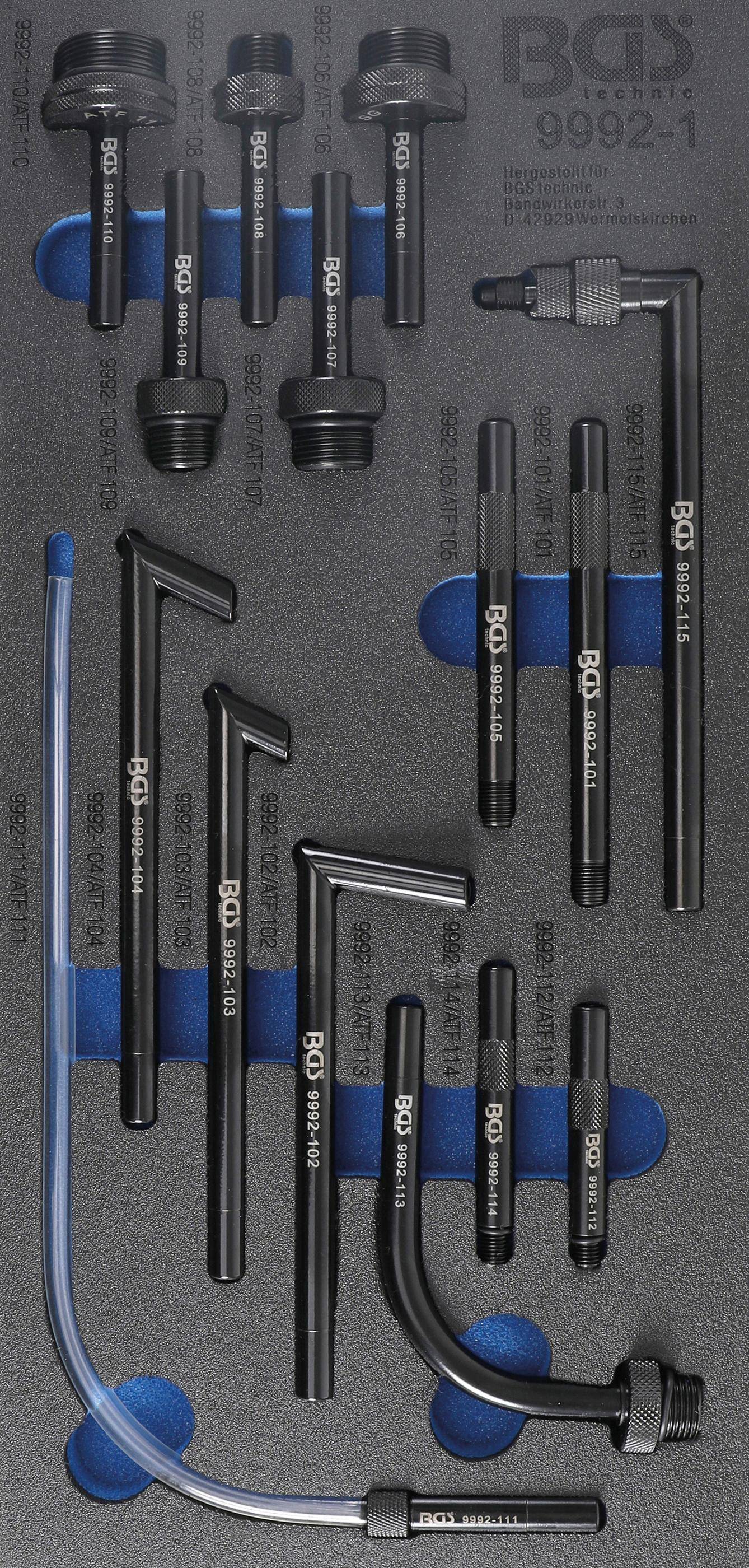 BGS technic Getriebe-Befülladapter-Satz | 15-tlg.