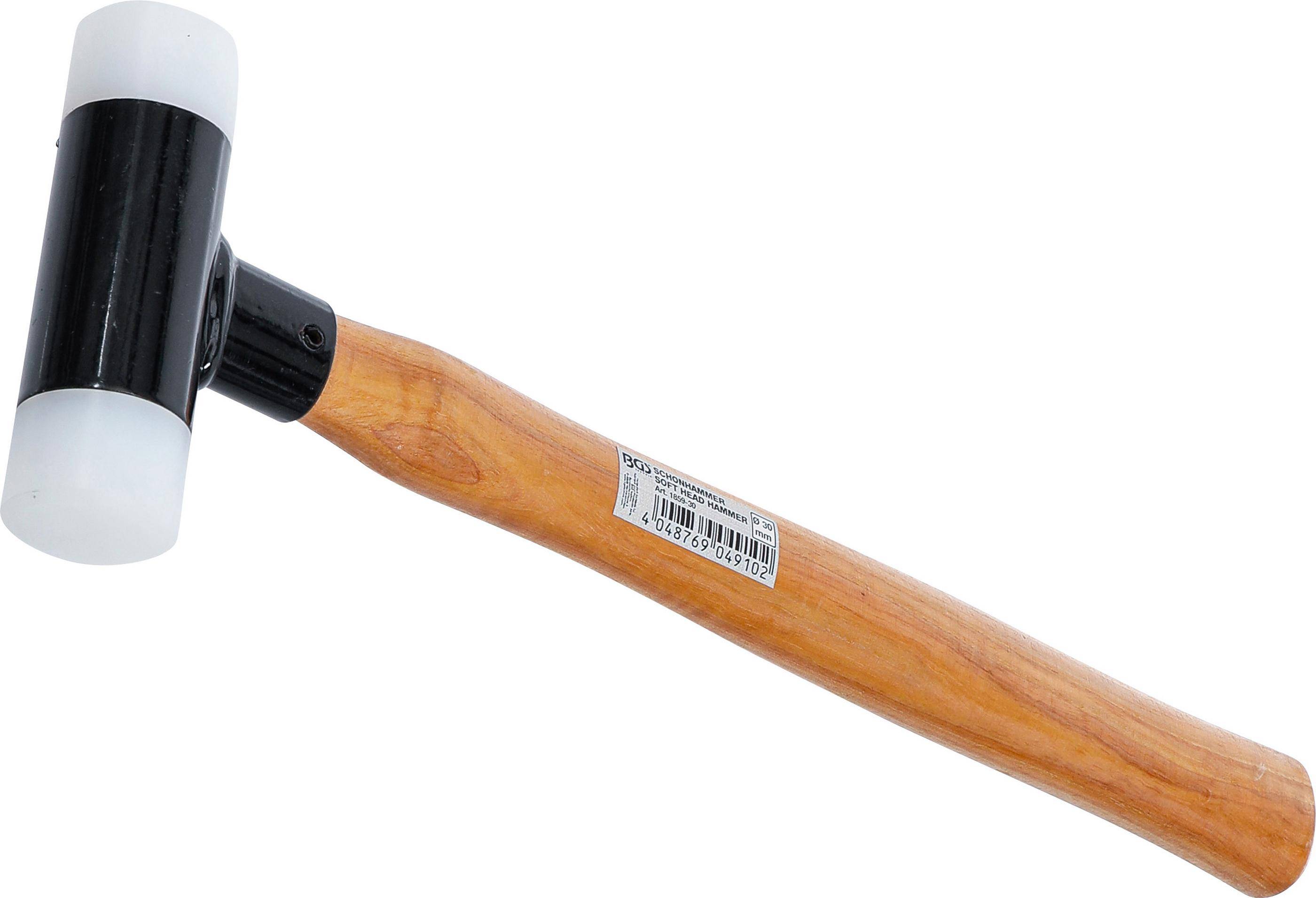 BGS Schonhammer | Hickory-Stiel | rckschlagfrei | 30 mm | 300 g