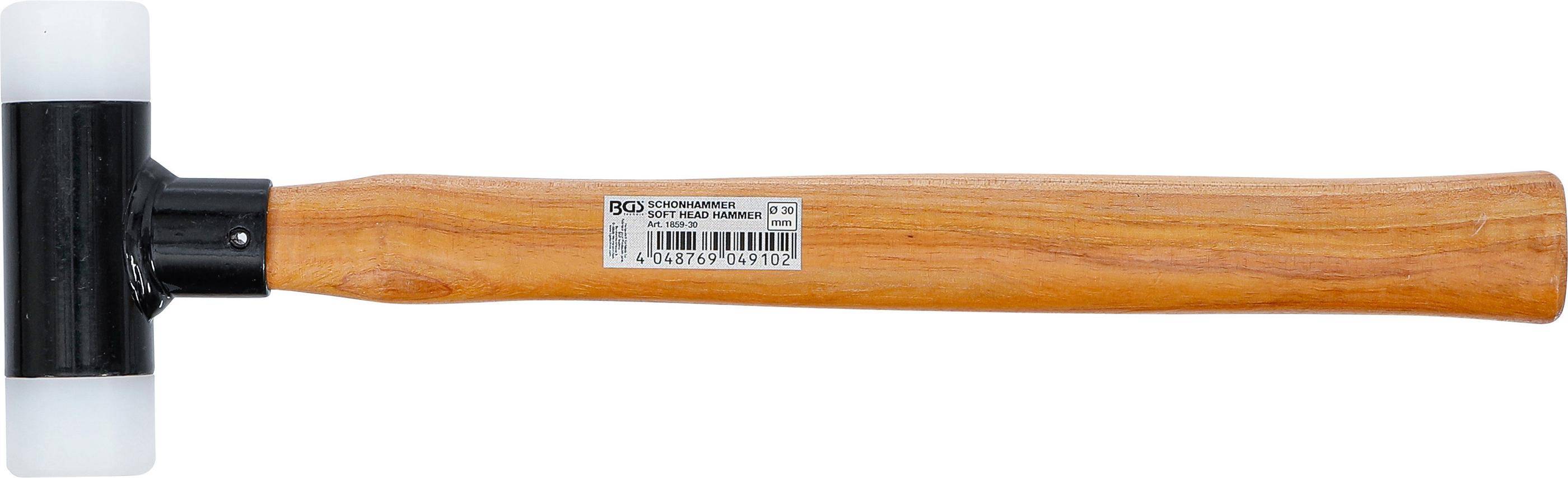 BGS Schonhammer | Hickory-Stiel | rckschlagfrei | 30 mm | 300 g