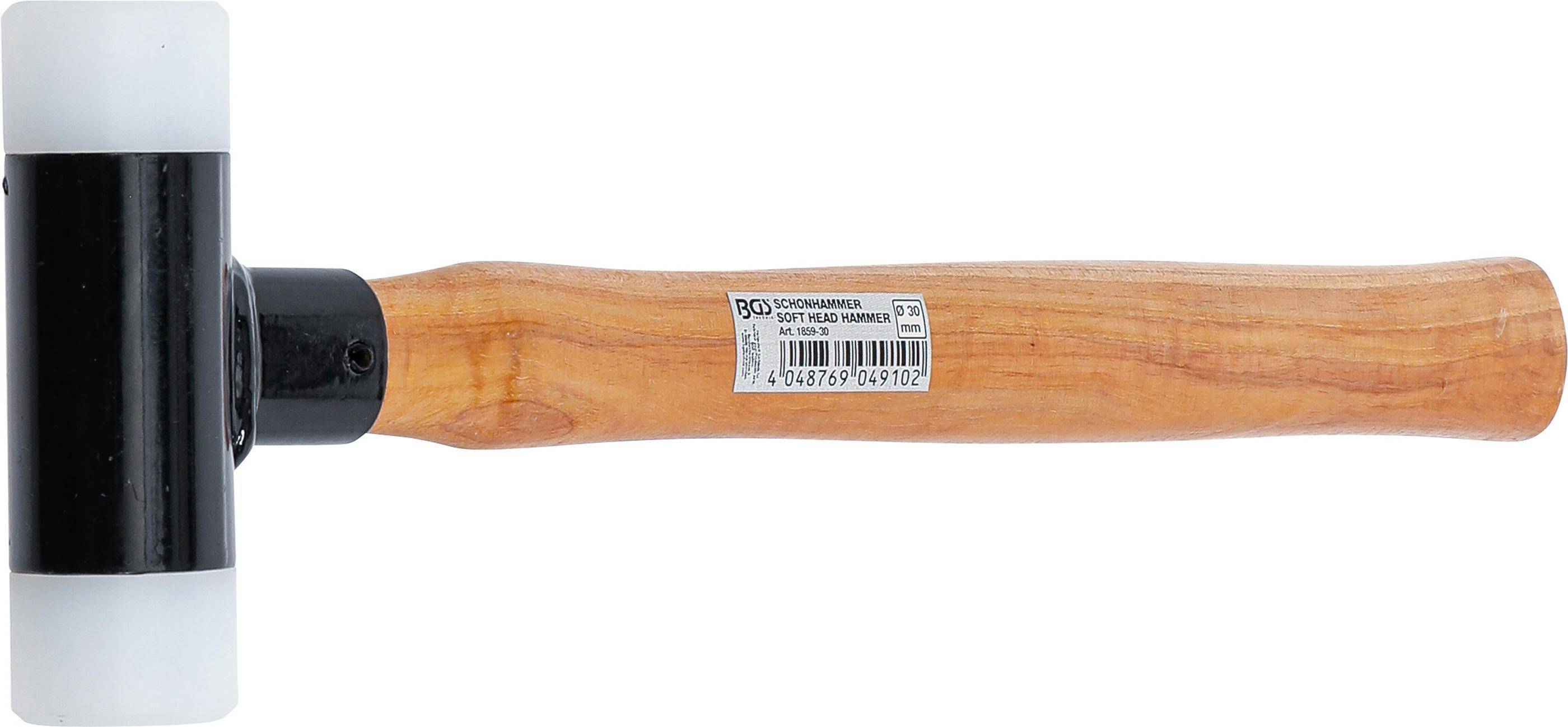 BGS Schonhammer | Hickory-Stiel | rckschlagfrei | 30 mm | 300 g