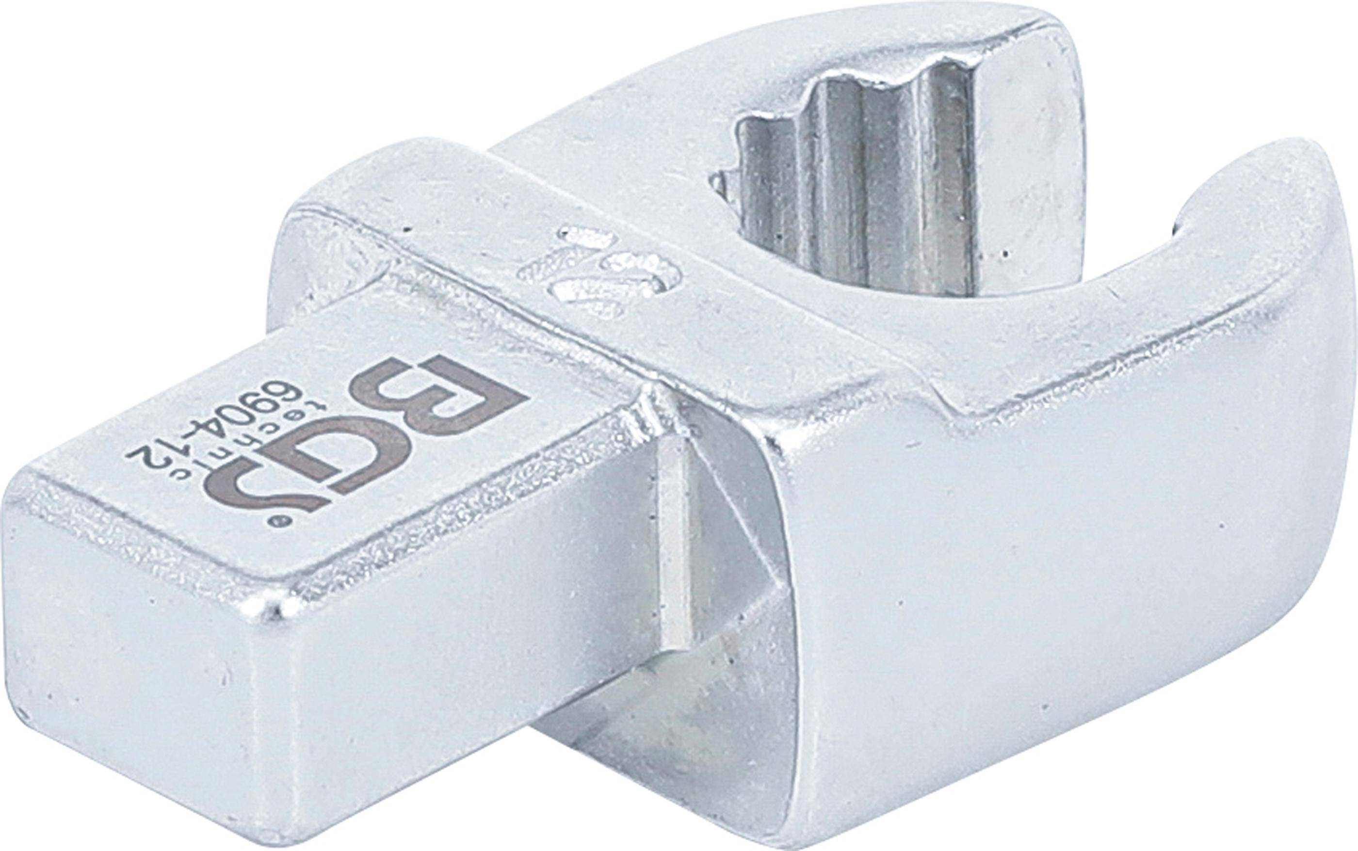 BGS technic Einsteck-Ringschlssel | offen | 12 mm | Aufnahme 9 x 12 mm