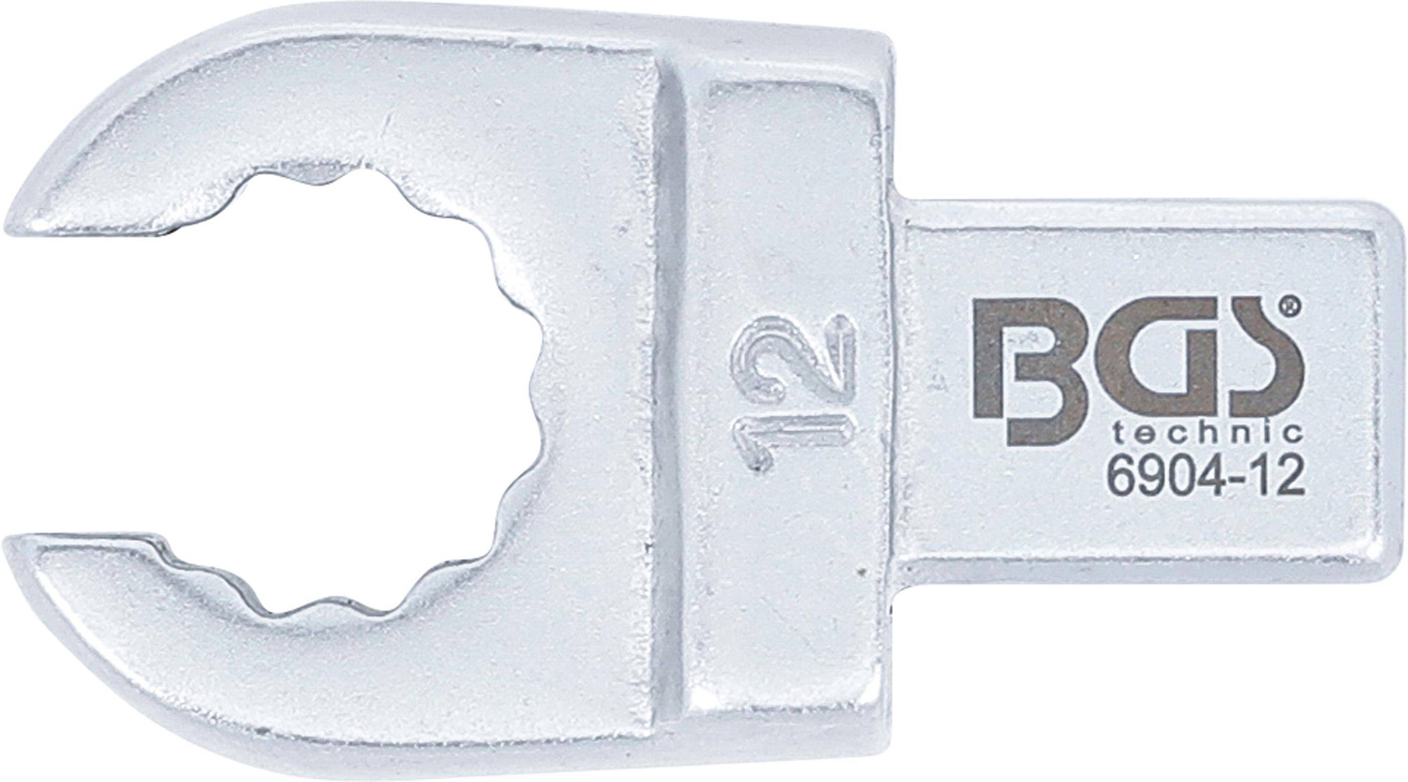 BGS technic Einsteck-Ringschlssel | offen | 12 mm | Aufnahme 9 x 12 mm