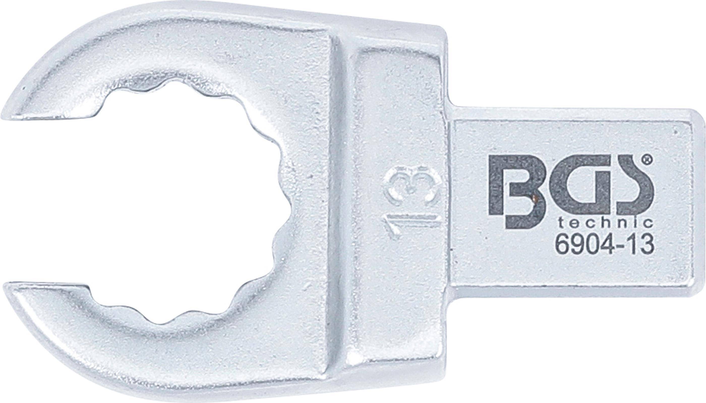 BGS technic Einsteck-Ringschlssel | offen | 13 mm | Aufnahme 9 x 12 mm