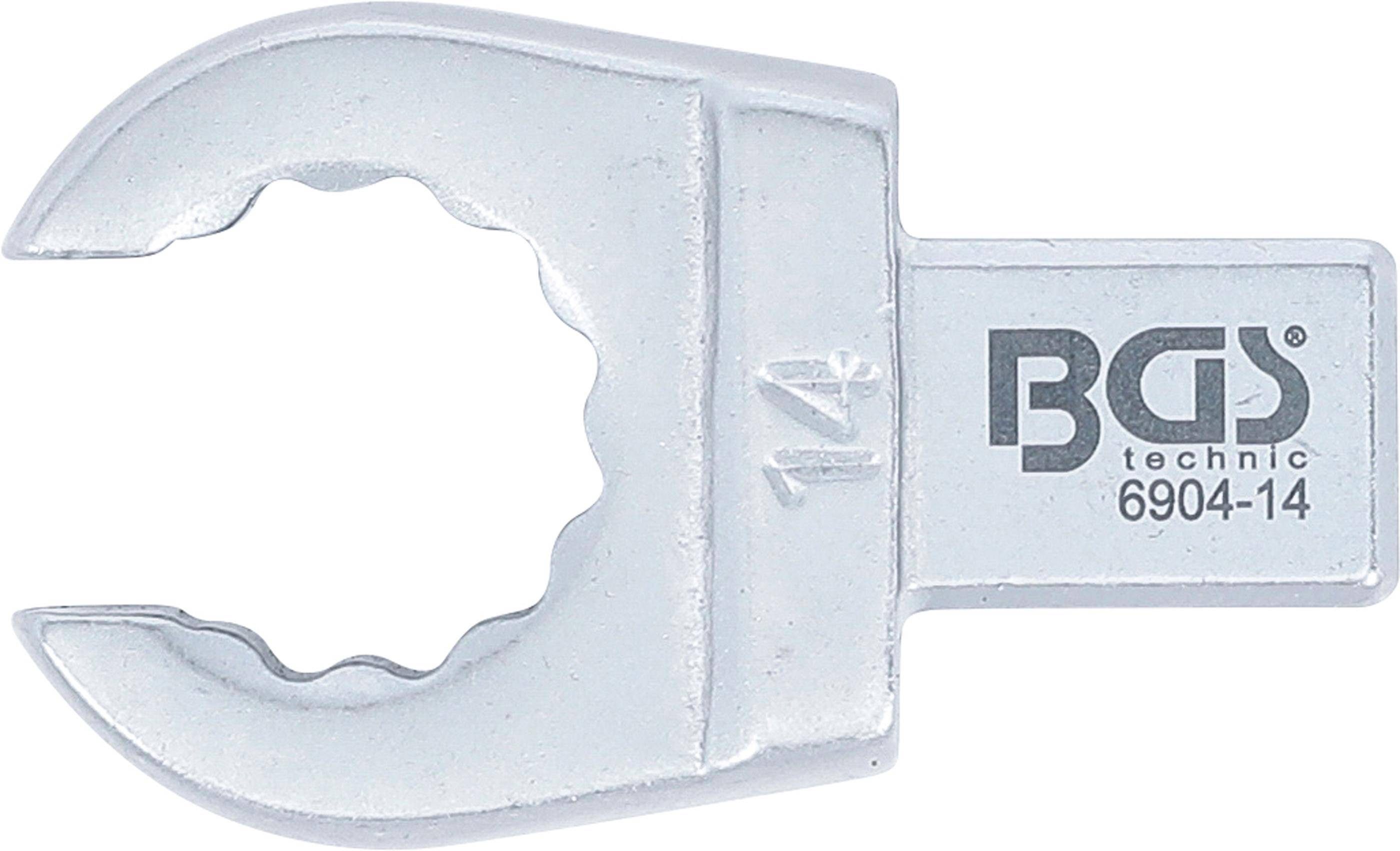 BGS technic Einsteck-Ringschlssel | offen | 14 mm | Aufnahme 9 x 12 mm