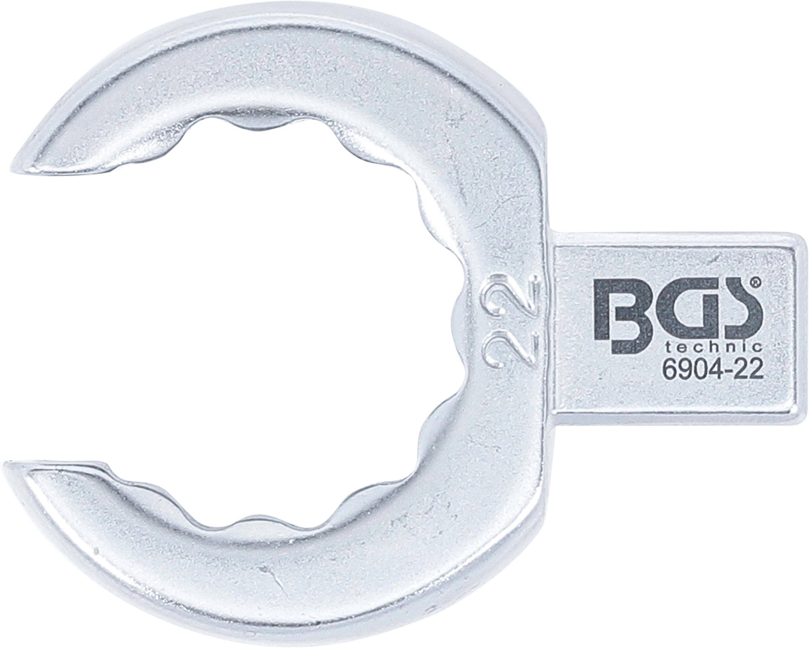 BGS technic Einsteck-Ringschlssel | offen | 22 mm | Aufnahme 9 x 12 mm