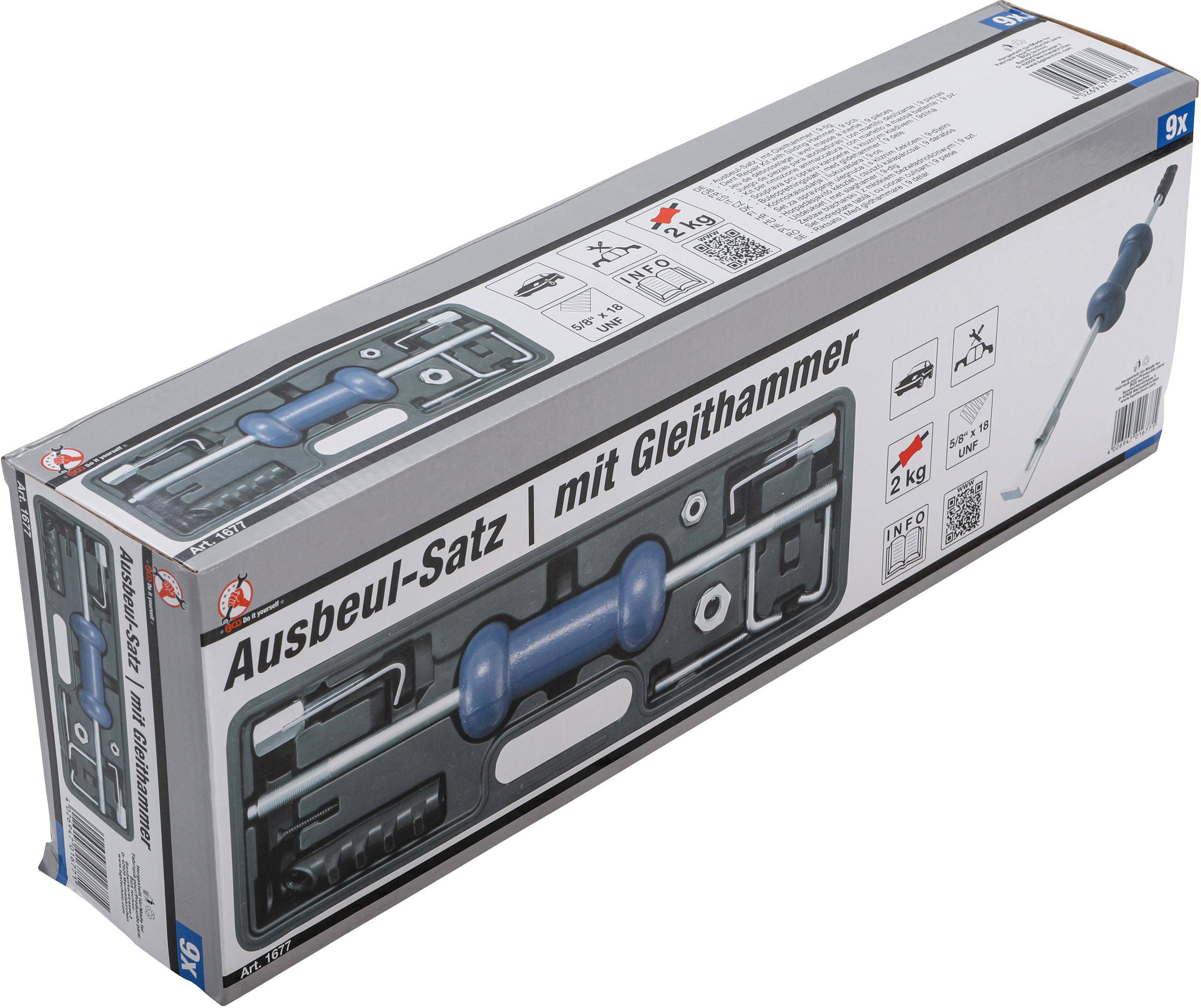 BGS Do It Yourself Ausbeul-Satz | mit Gleithammer | 9-tlg.