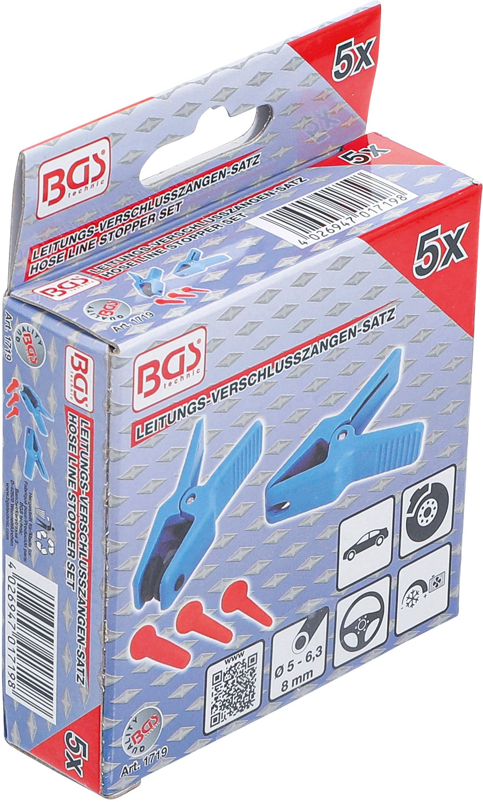 BGS Leitungs-Verschlusszangen-Satz | 5-tlg.