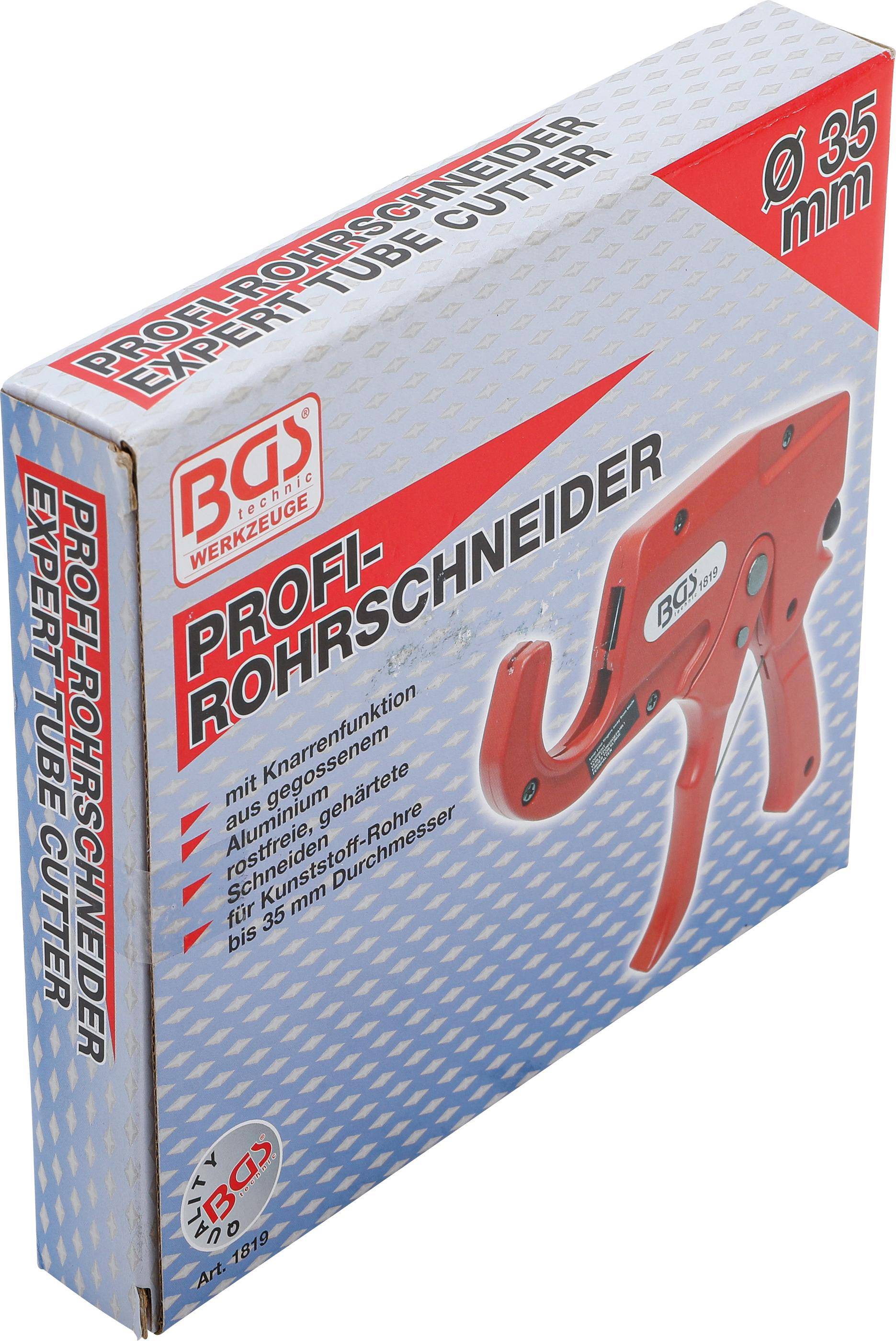 BGS technic Profi-Rohrschneider mit Knarrenfunktion