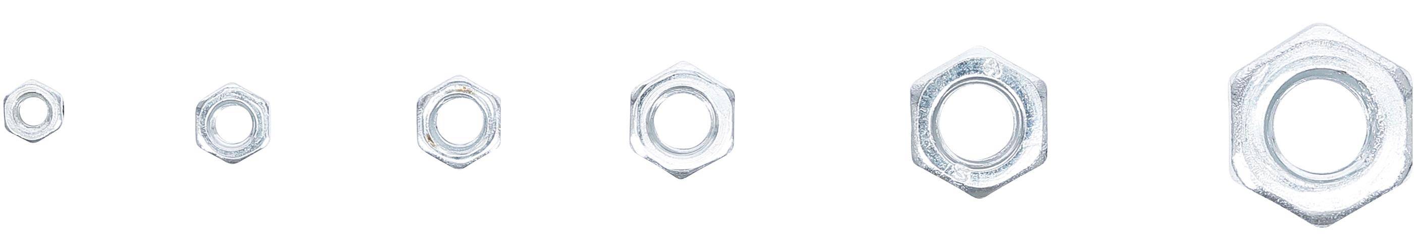 BGS Diy Muttern-Sortiment | M3 - M10 | 150-tlg.