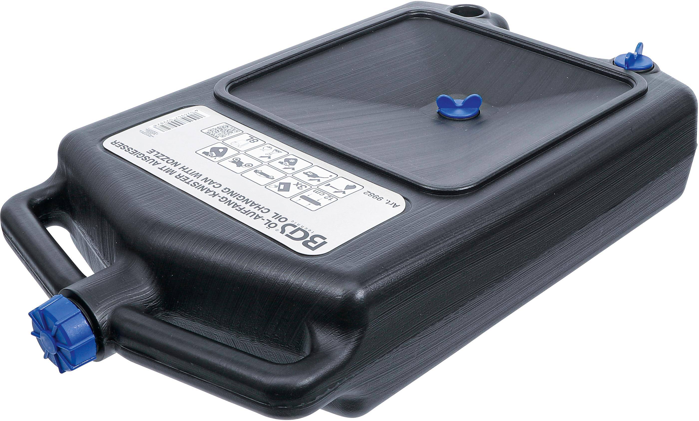 BGS technic Öl-Auffang-Kanister mit Ausgießer | 8 l