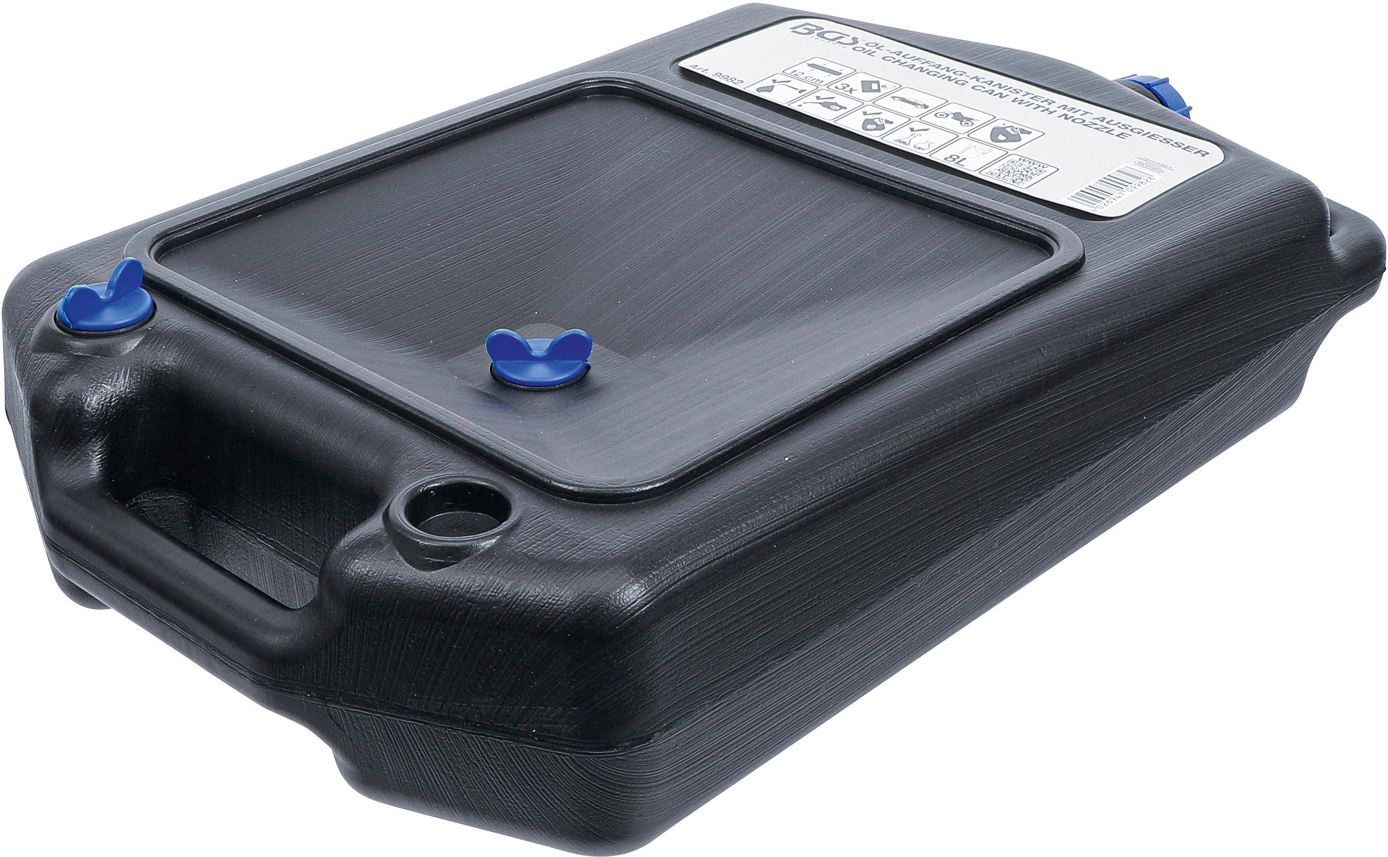 BGS technic Öl-Auffang-Kanister mit Ausgießer | 8 l