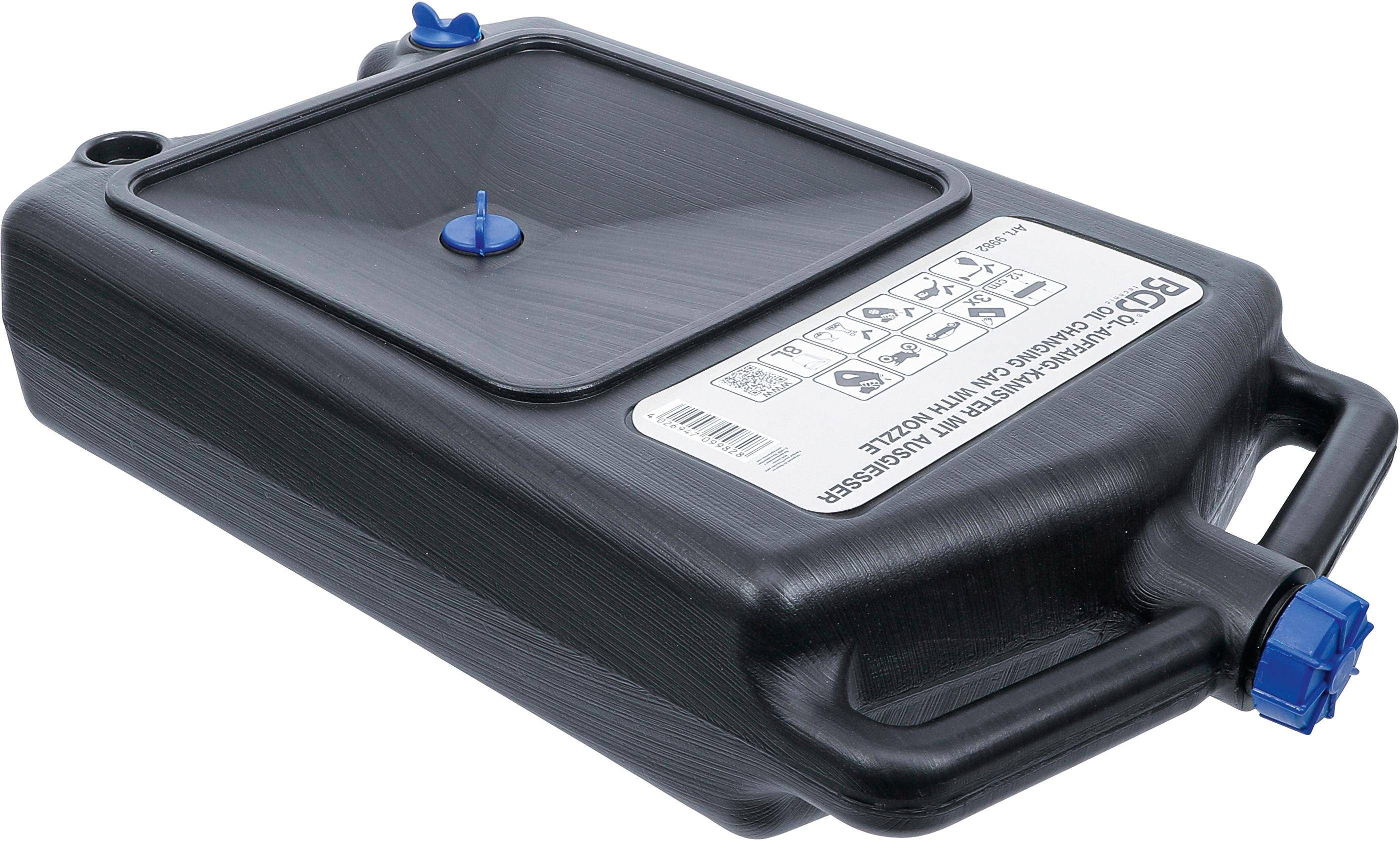 BGS technic Öl-Auffang-Kanister mit Ausgießer | 8 l