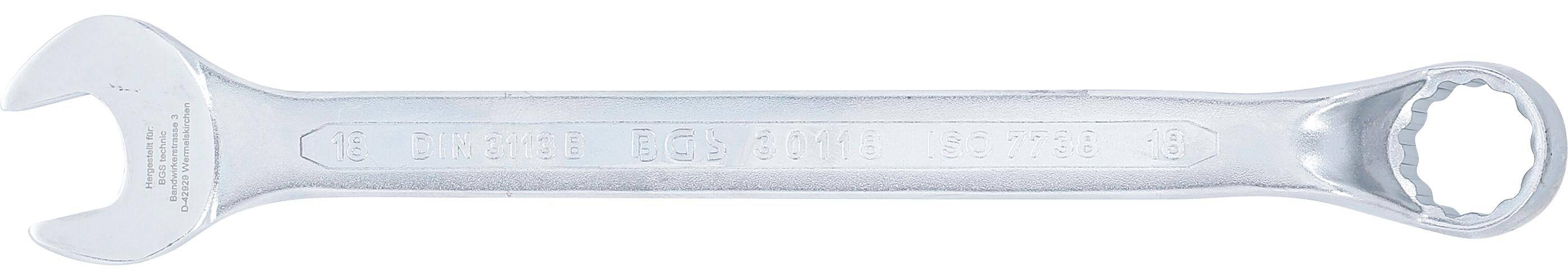 BGS technic Maul-Ringschlssel, gekrpft | SW 18 mm