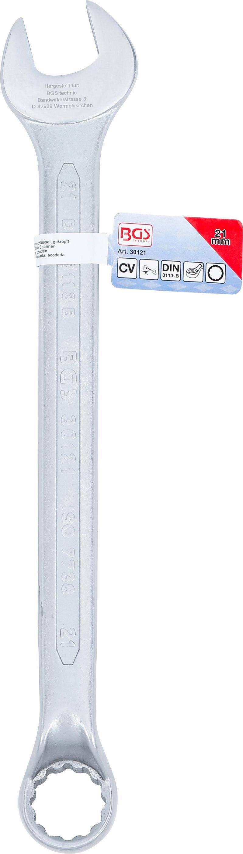 BGS Maul-Ringschlüssel, gekröpft | SW 21 mm