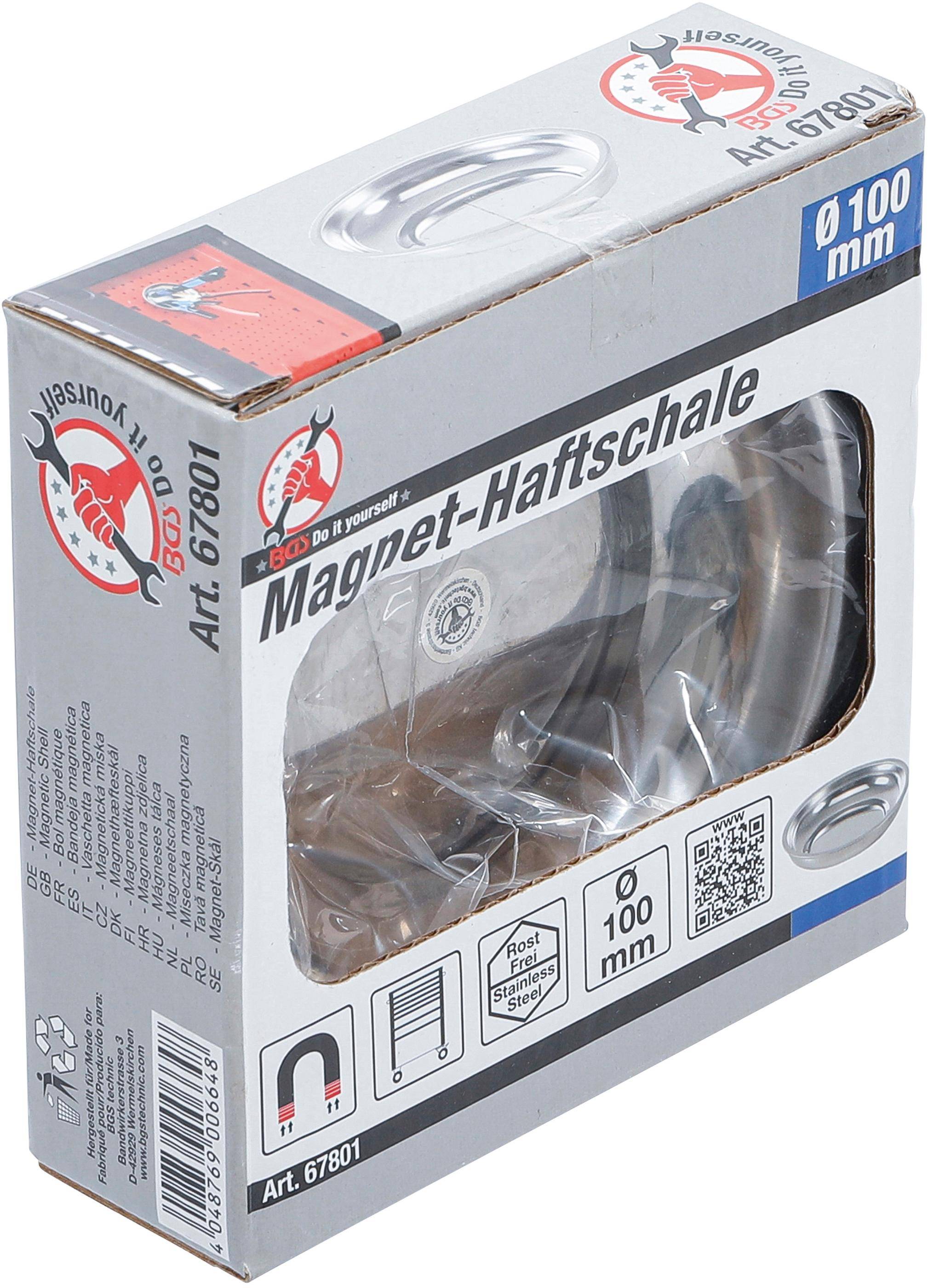 BGS Do It Yourself Magnet-Haftschale | Edelstahl | Ø 100 mm