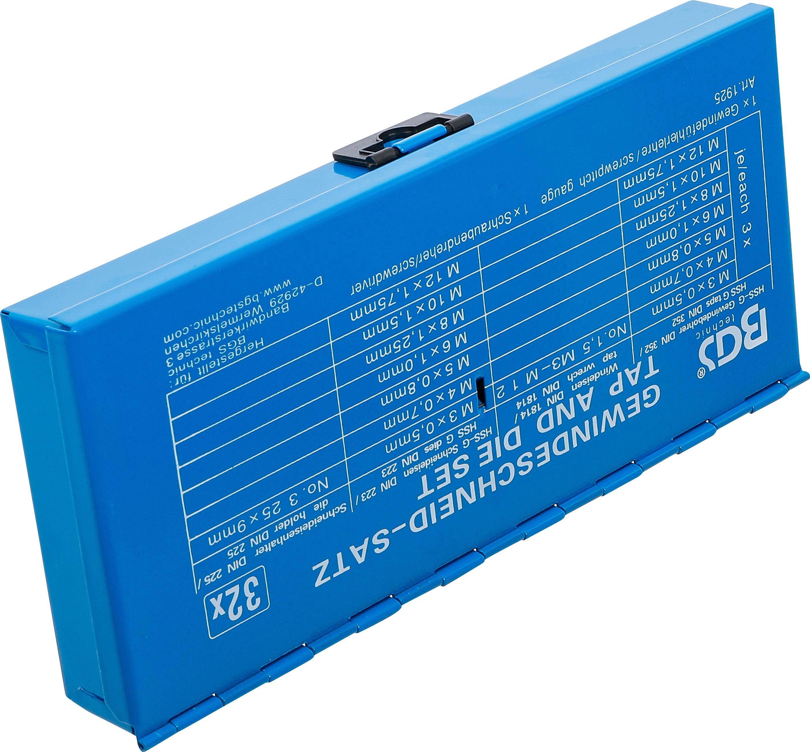 BGS Gewindeschneid-Satz | M3 - M12 | 32-tlg.