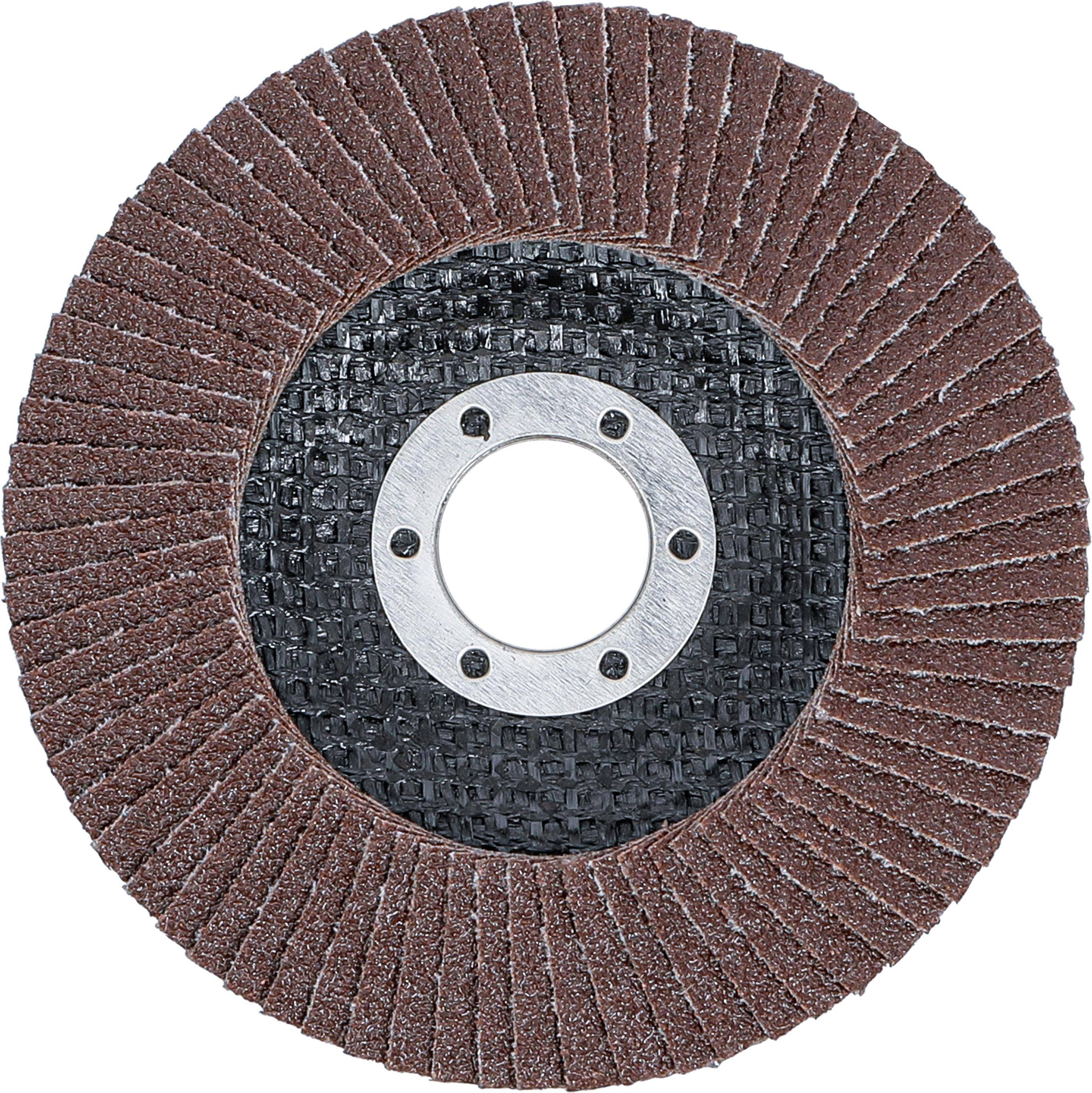 BGS technic Fächer-Schleif-Scheibe | Ø 115 mm | K 80