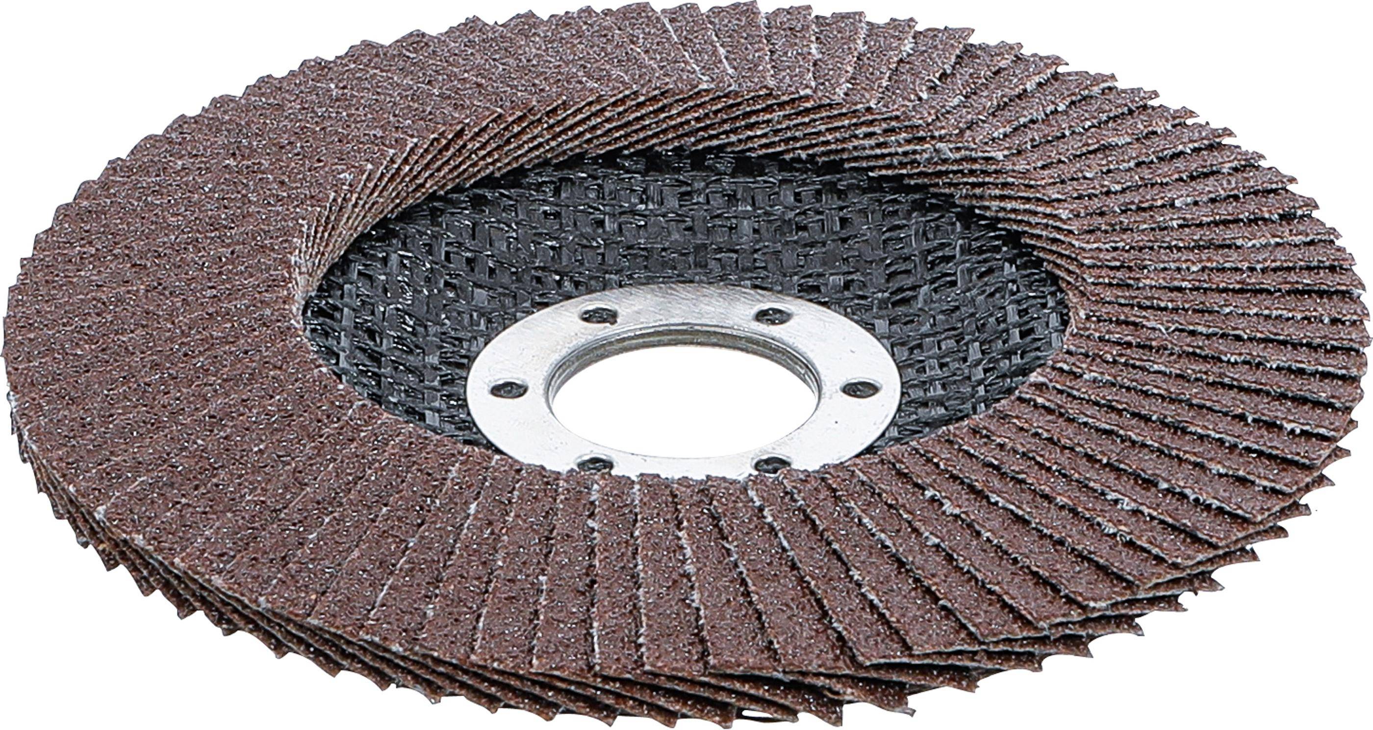 BGS technic Fächer-Schleif-Scheibe | Ø 115 mm | K 80