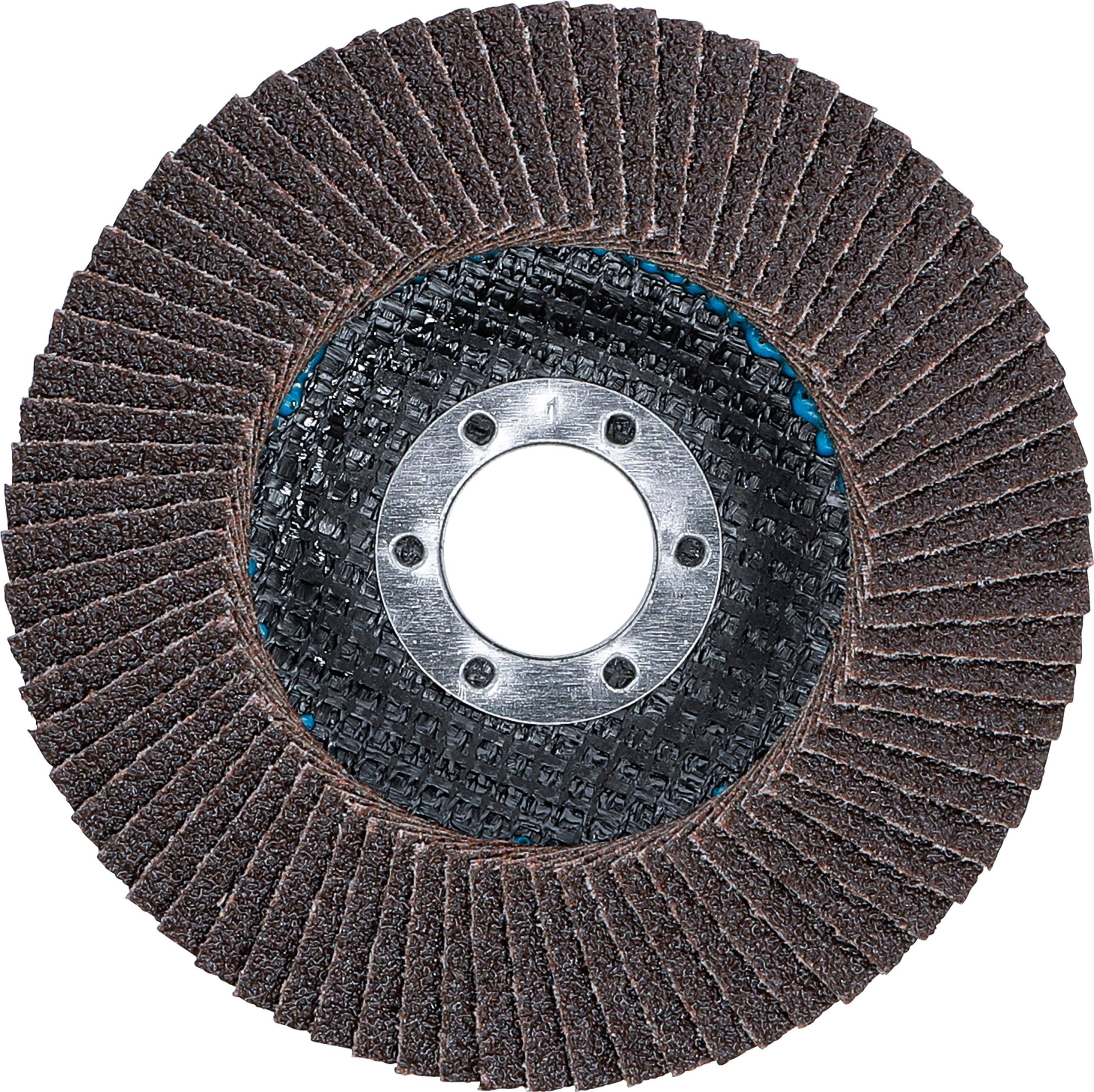 BGS technic Fächer-Schleif-Scheibe | Ø 115 mm | K 60
