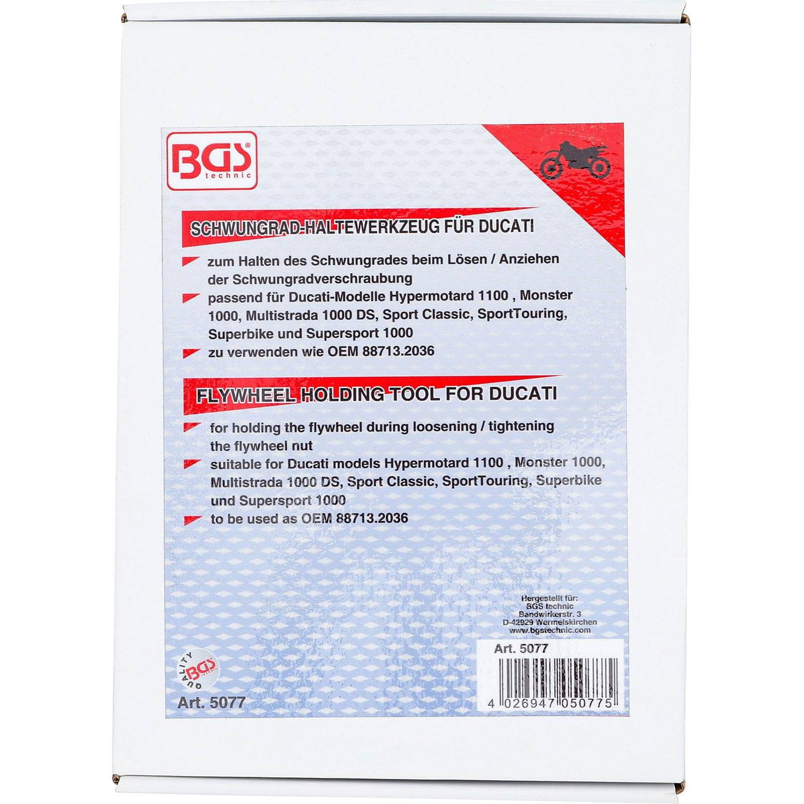 BGS Schwungrad-Arretierwerkzeug für Ducati - 5077