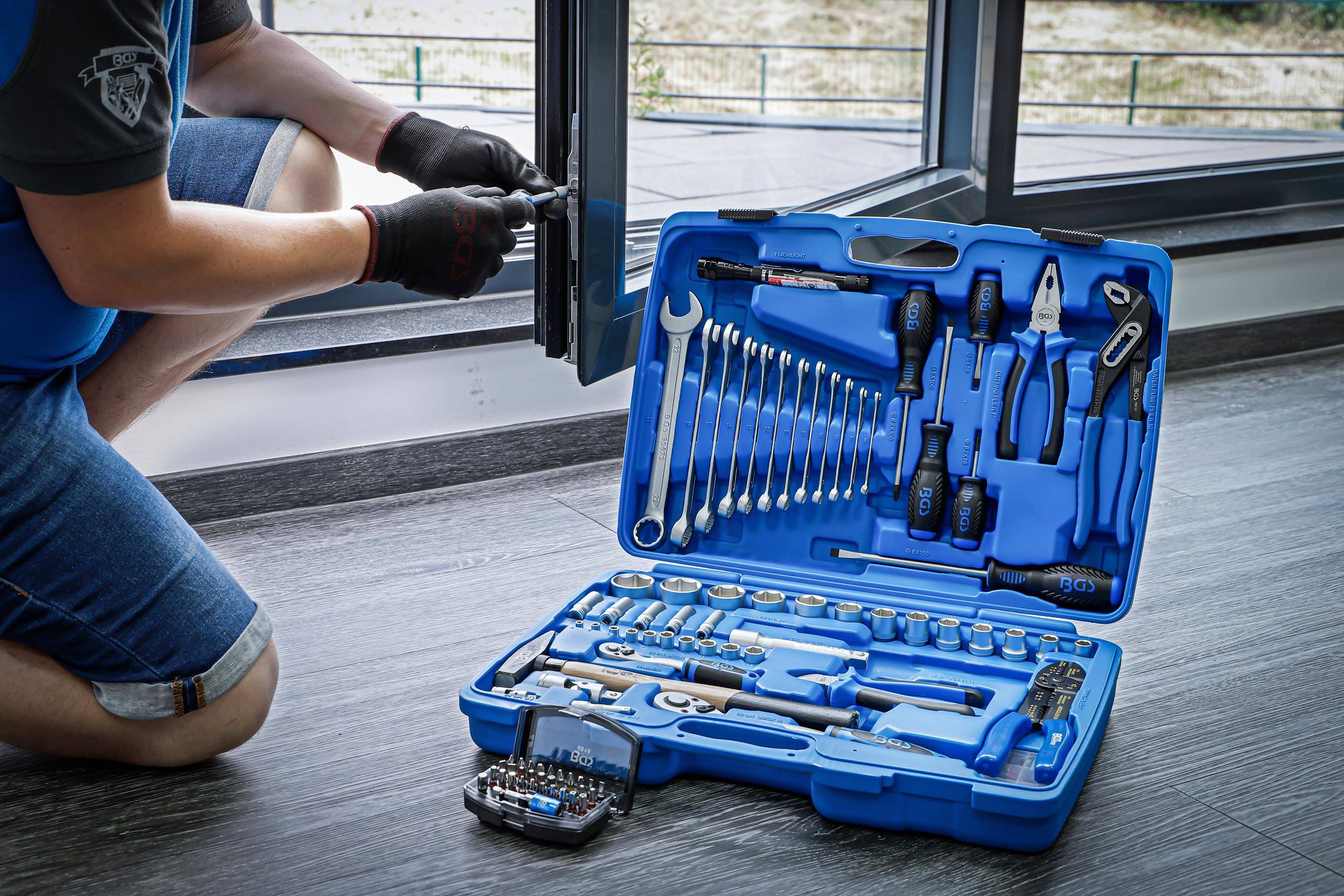 BGS technic Steckschlüssel-Werkzeugkoffer | 117-tlg.