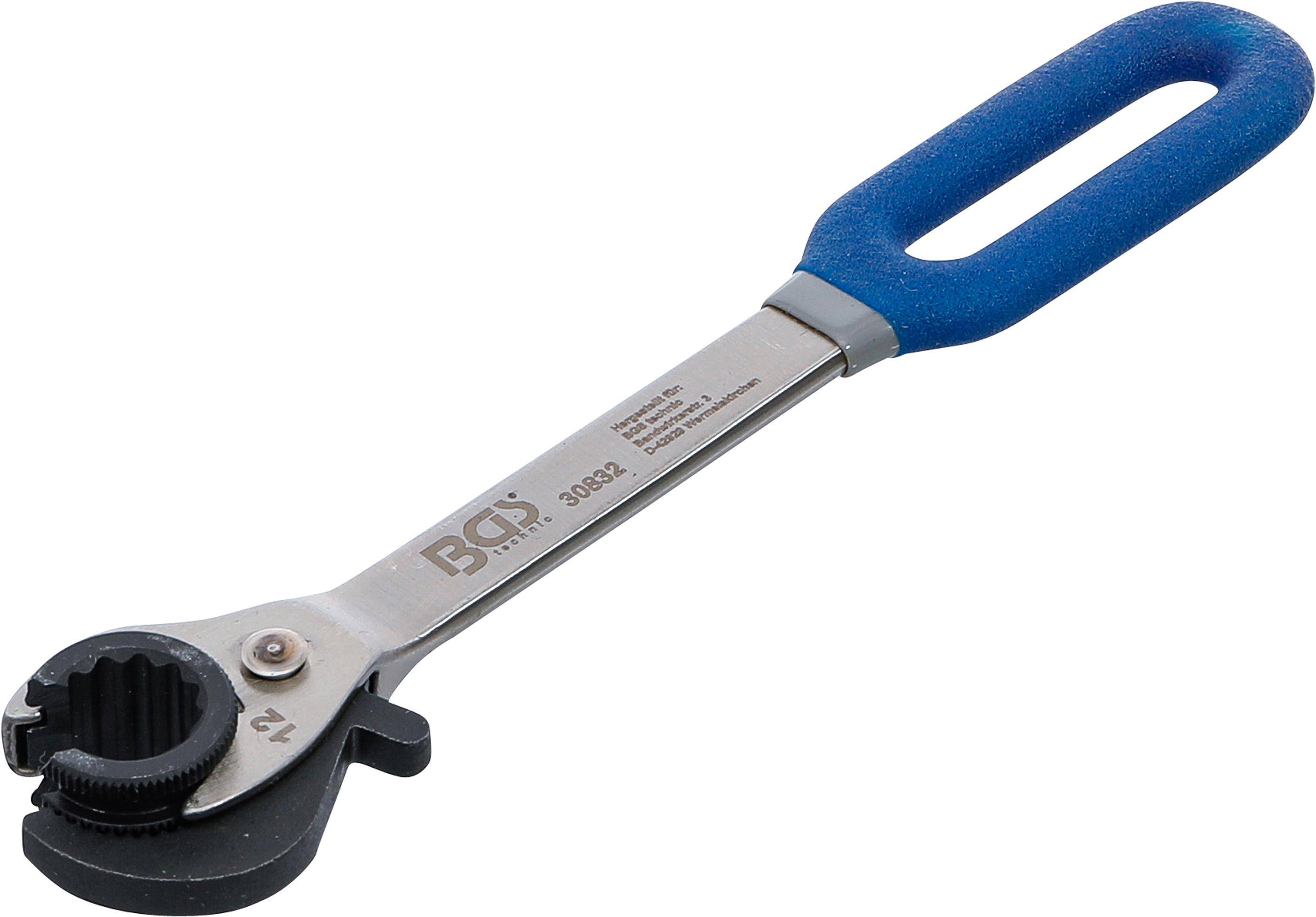BGS technic Ratschen-Ringschlssel, offen | SW 12 mm