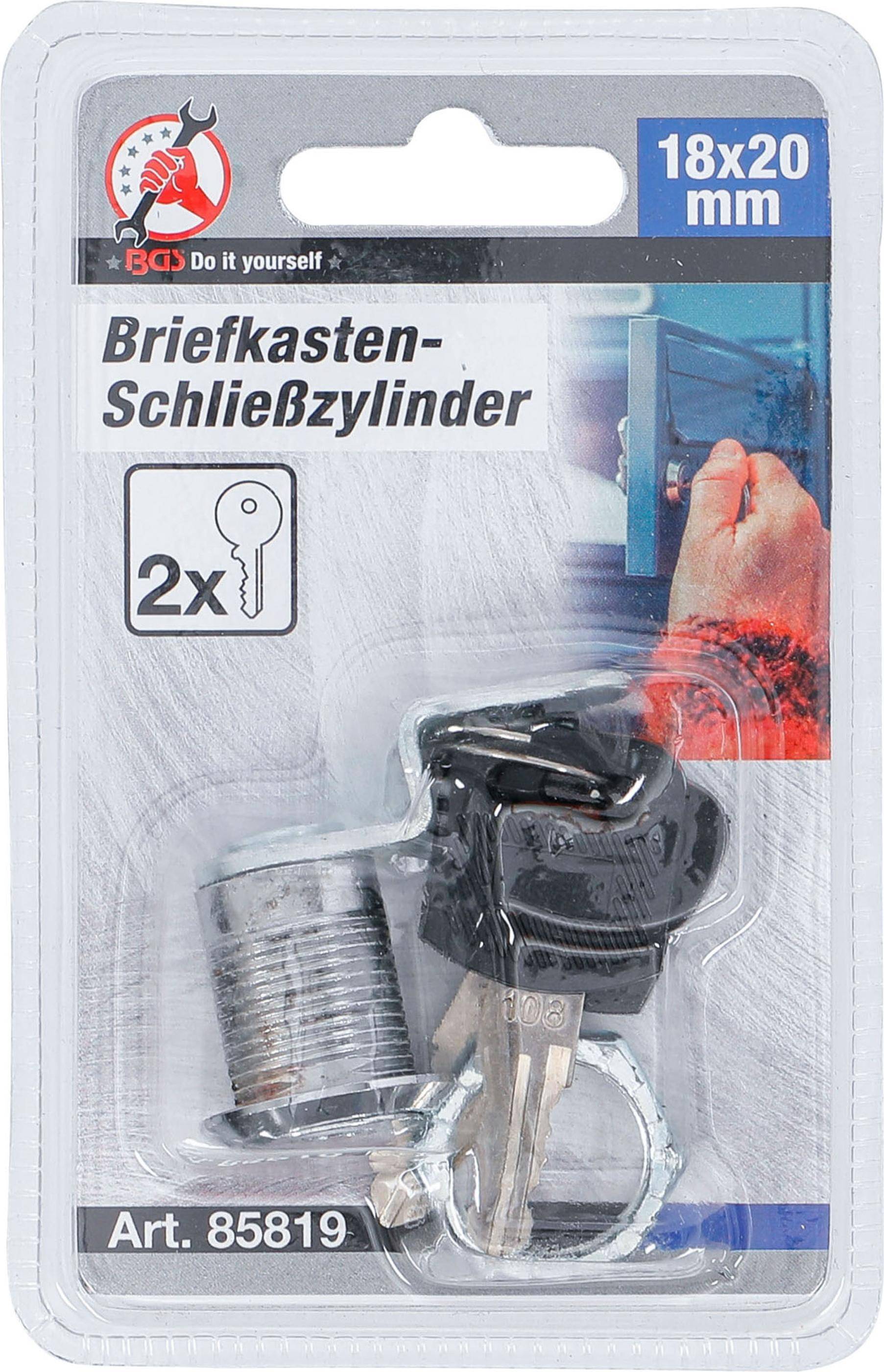 BGS technic Briefkasten-Schliezylinder | 18 x 20 mm
