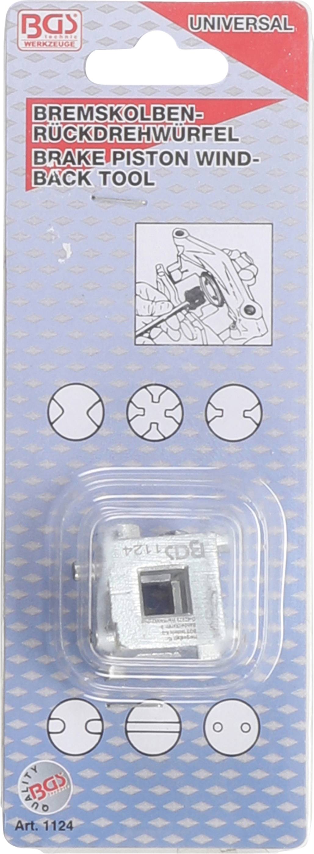 BGS technic Bremskolben-Rückdrehwürfel | 10 mm (3/8")