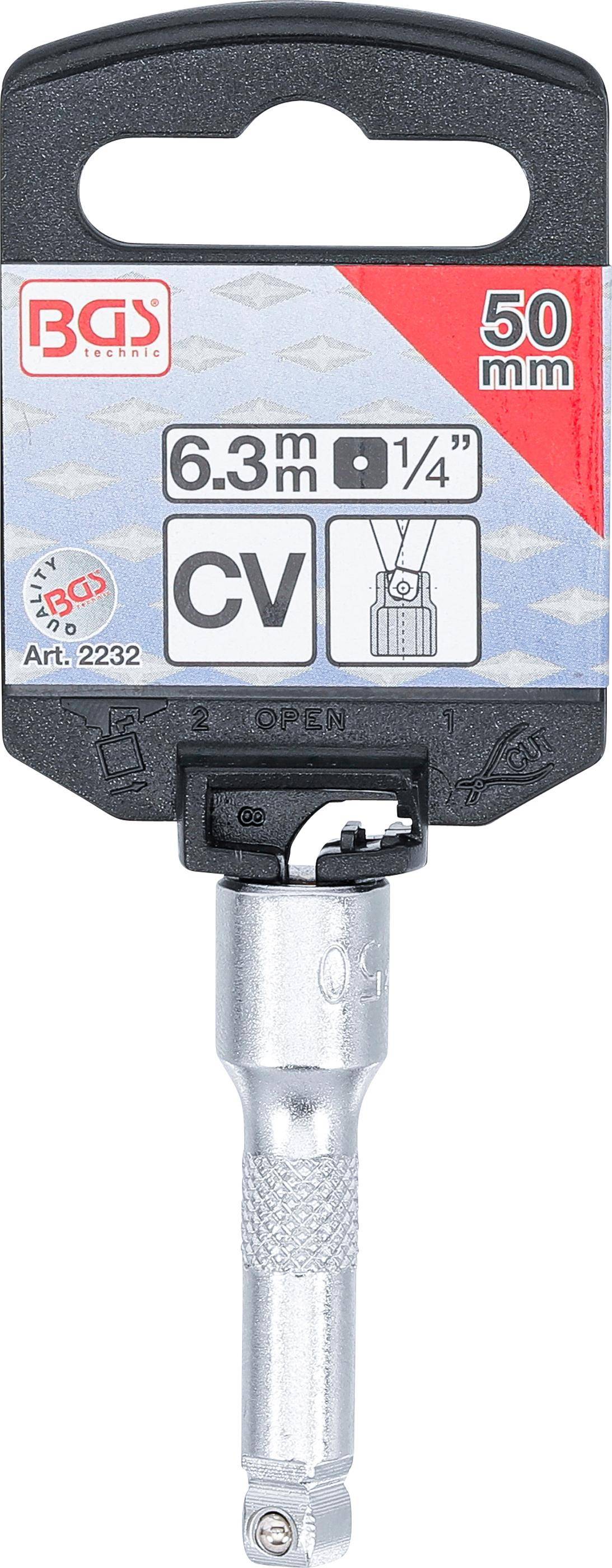 BGS technic Kipp-Verlngerung | 6,3 mm (1/4") | 50 mm