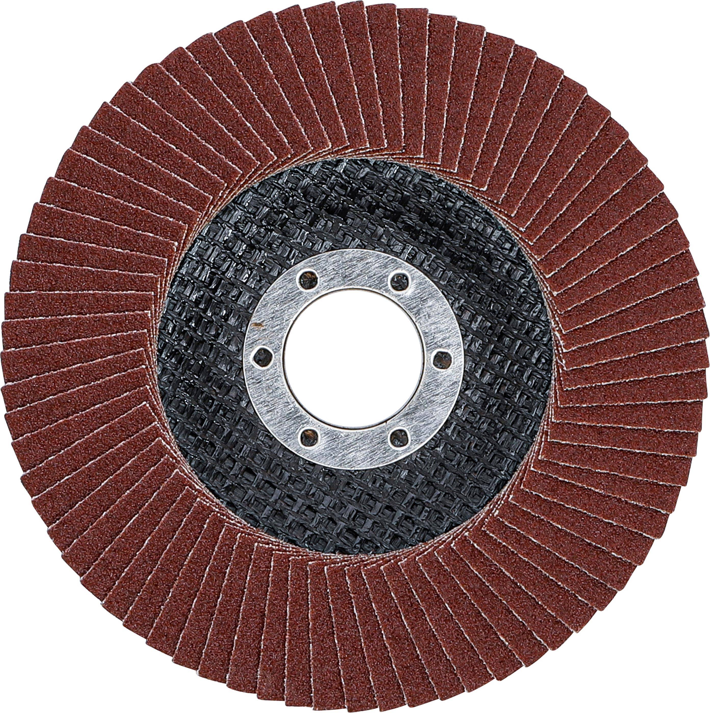 BGS technic Fächer-Schleif-Scheibe | Ø 115 mm | K 120