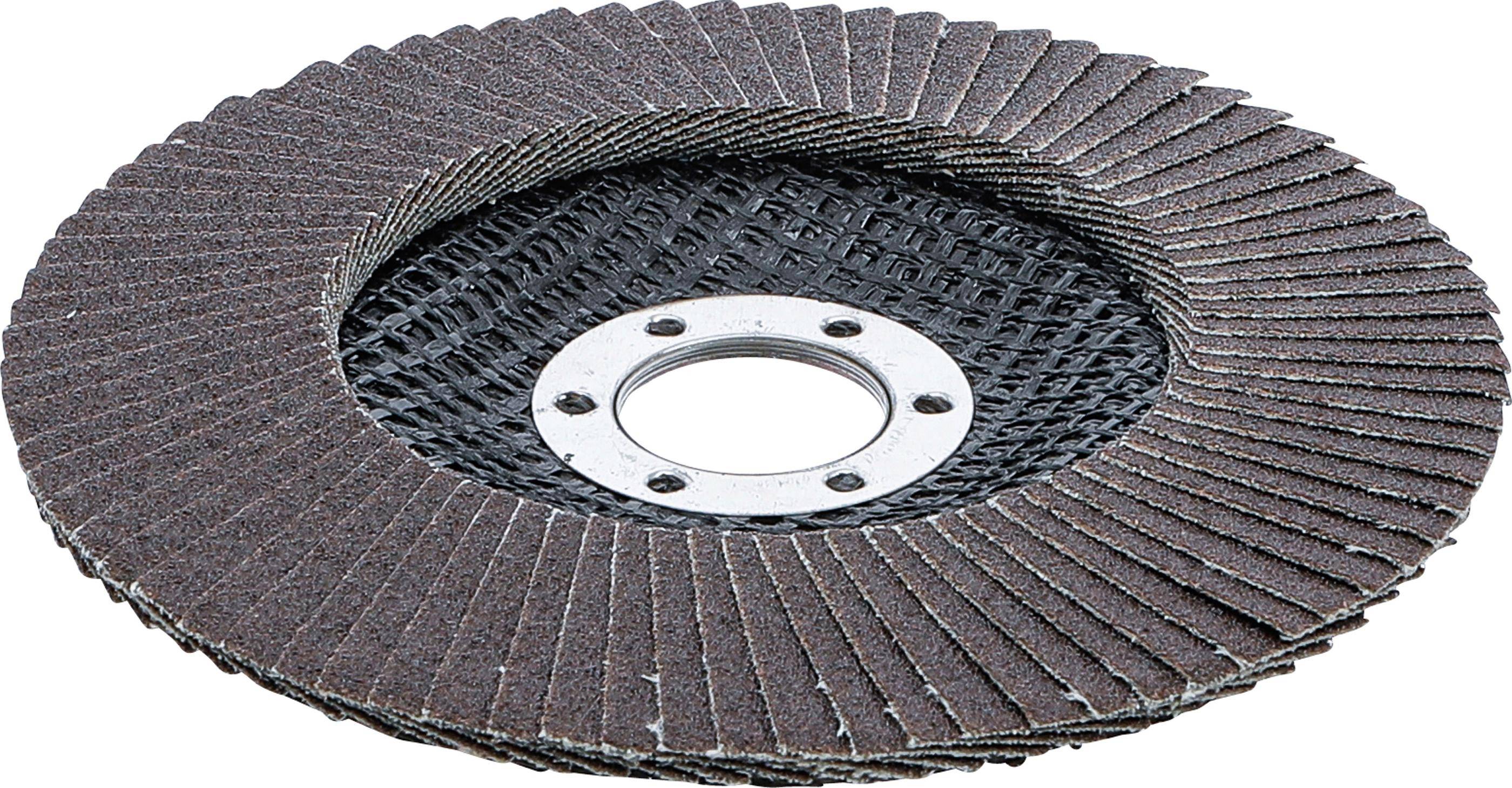 BGS technic Fächer-Schleif-Scheibe | Ø 125 mm | K 120