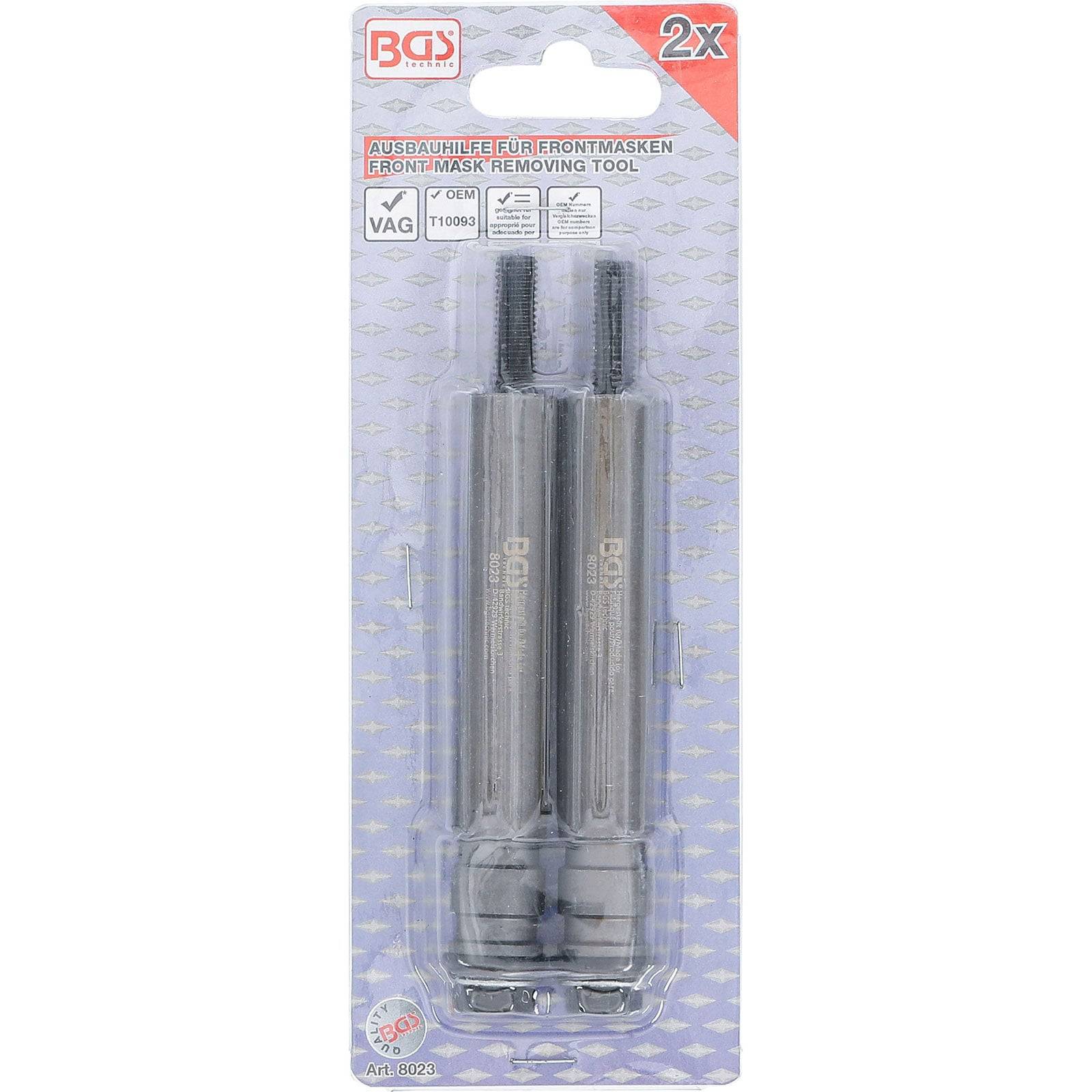 Zwei Metallwerkzeuge in einer Plastikverpackung mit der Aufschrift 